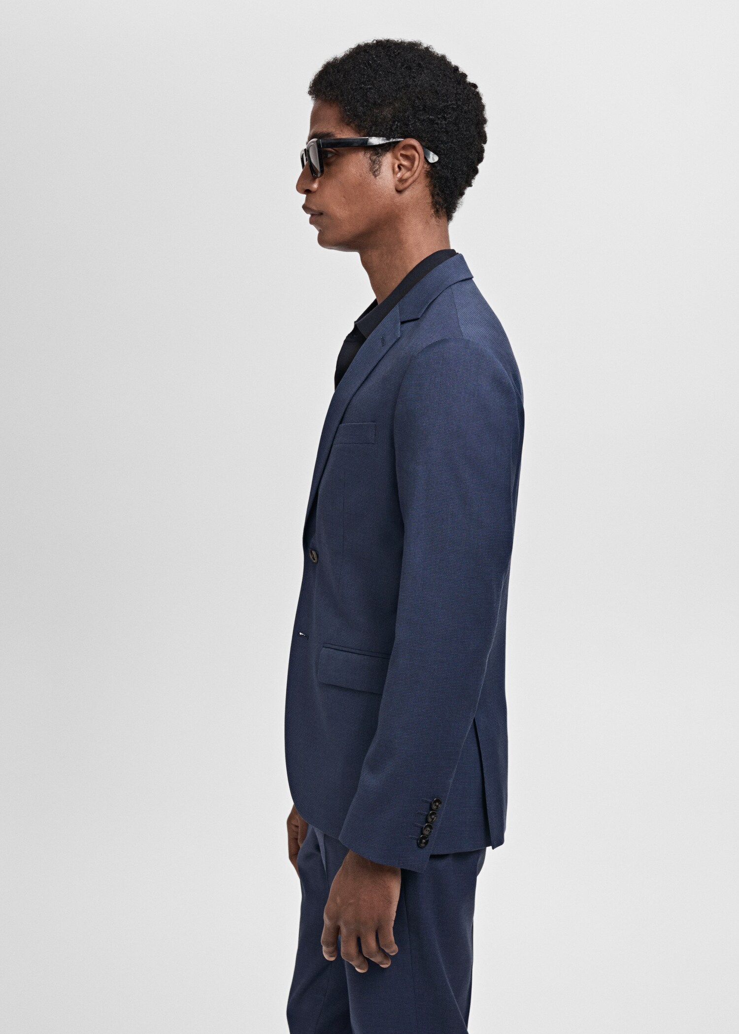 Super slim-fit suit jacket in stretch fabric - Details of the article 2
