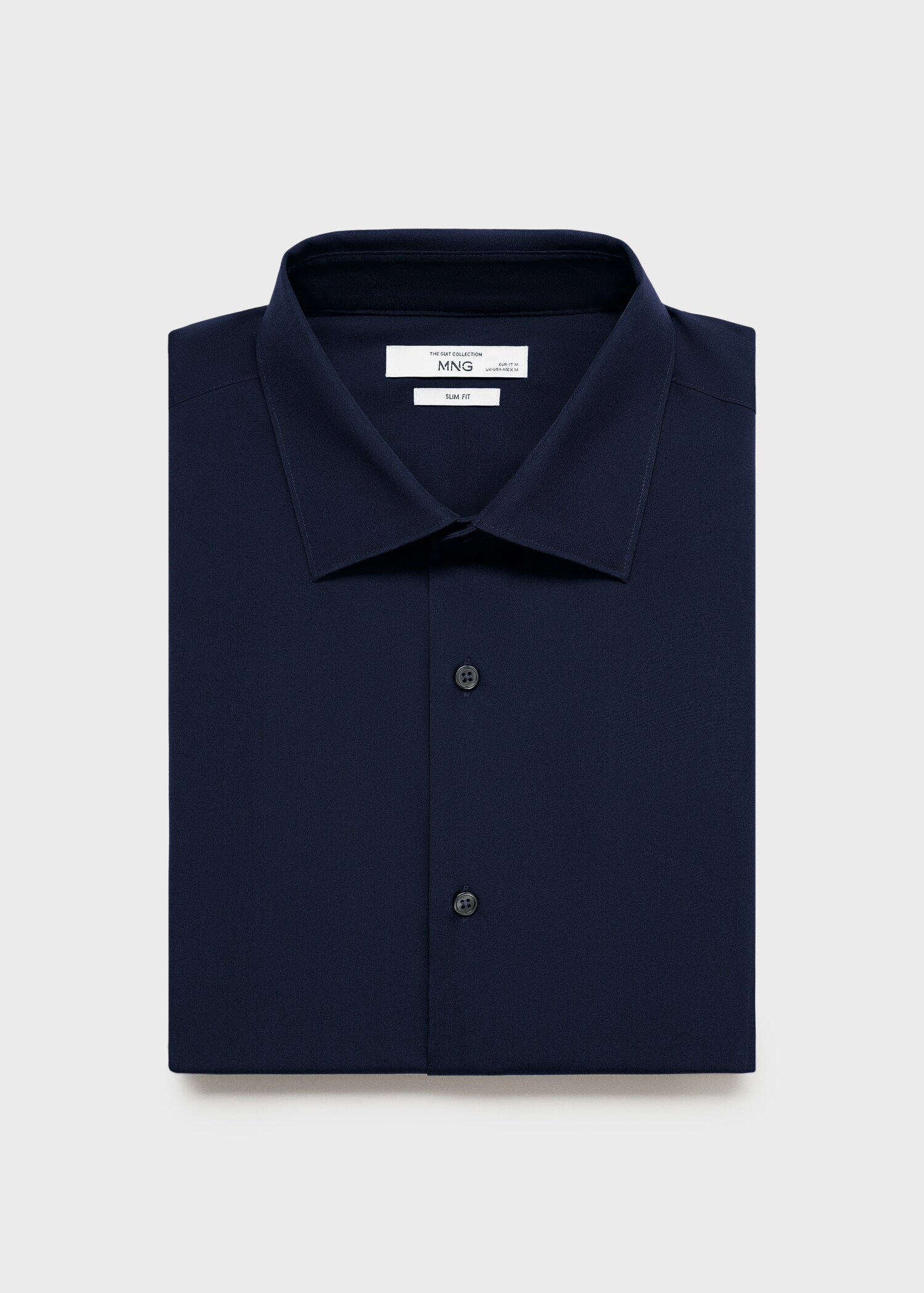 Camisa traje slim fit algodón popelín - Detalle del artículo 8
