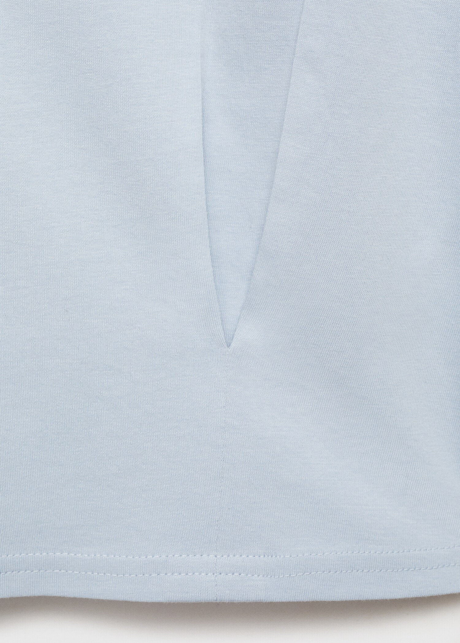 Short-sleeved cotton polo shirt - Details of the article 0