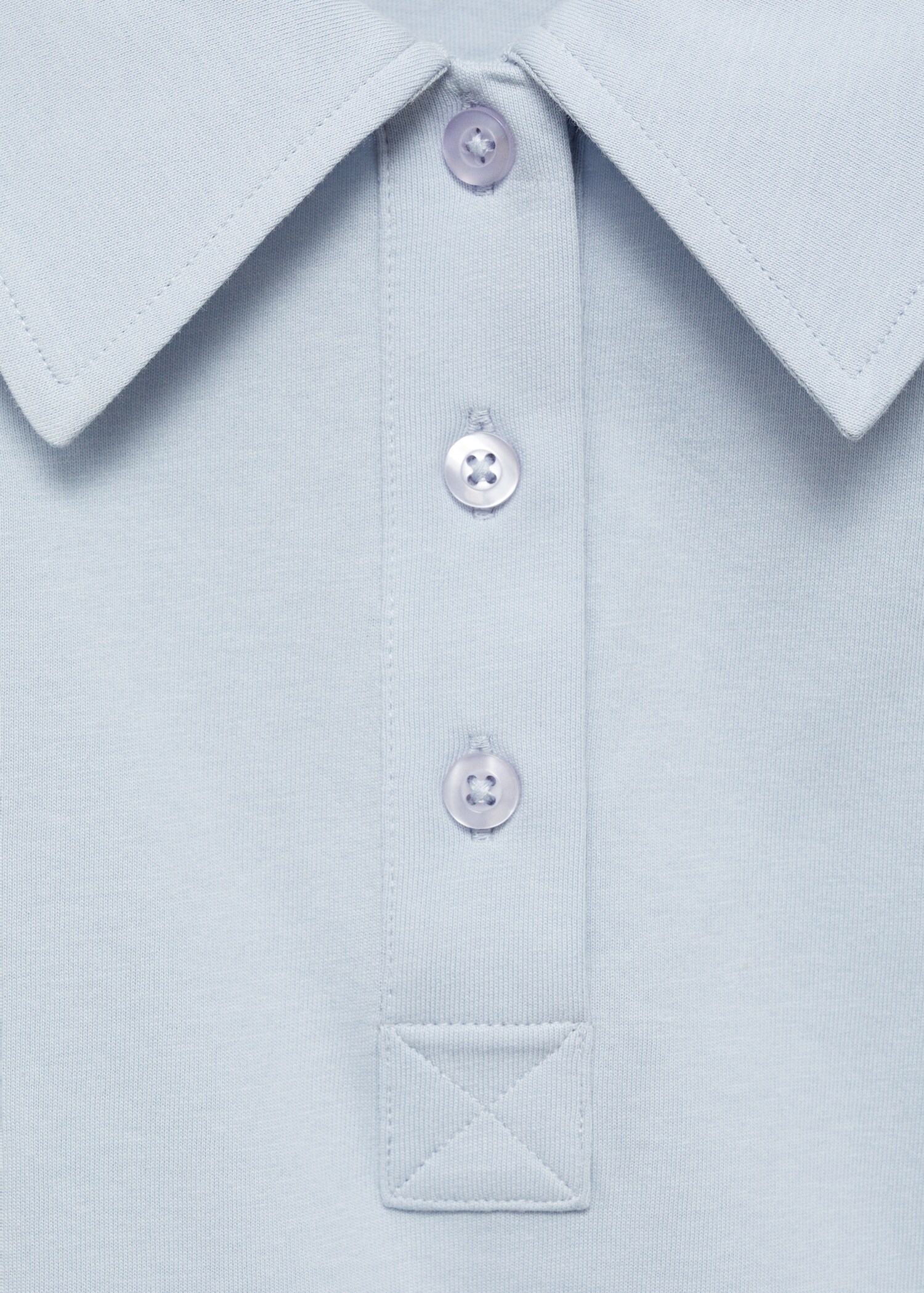 Short-sleeved cotton polo shirt - Details of the article 8