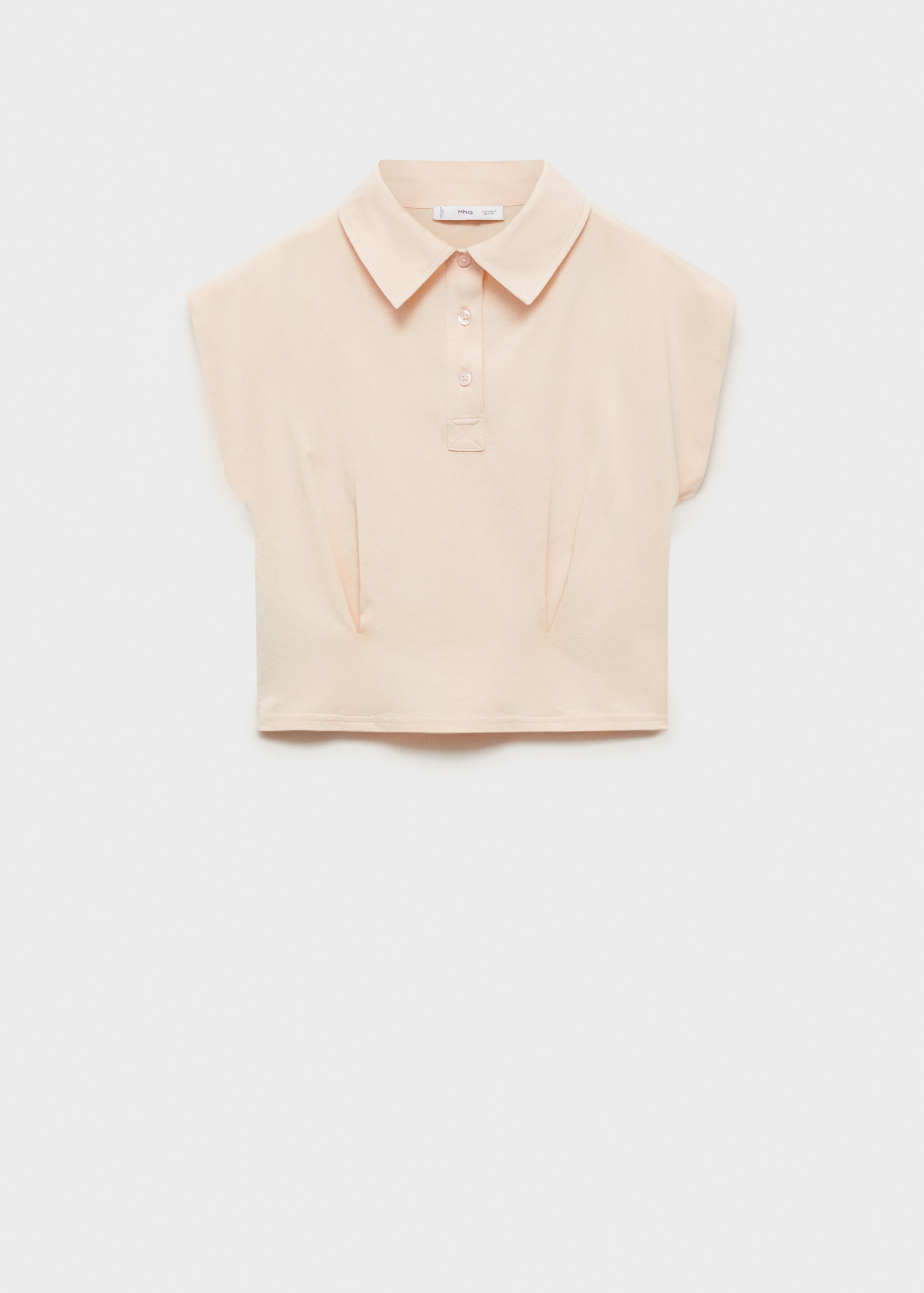 Short-sleeved cotton polo shirt - Article without model