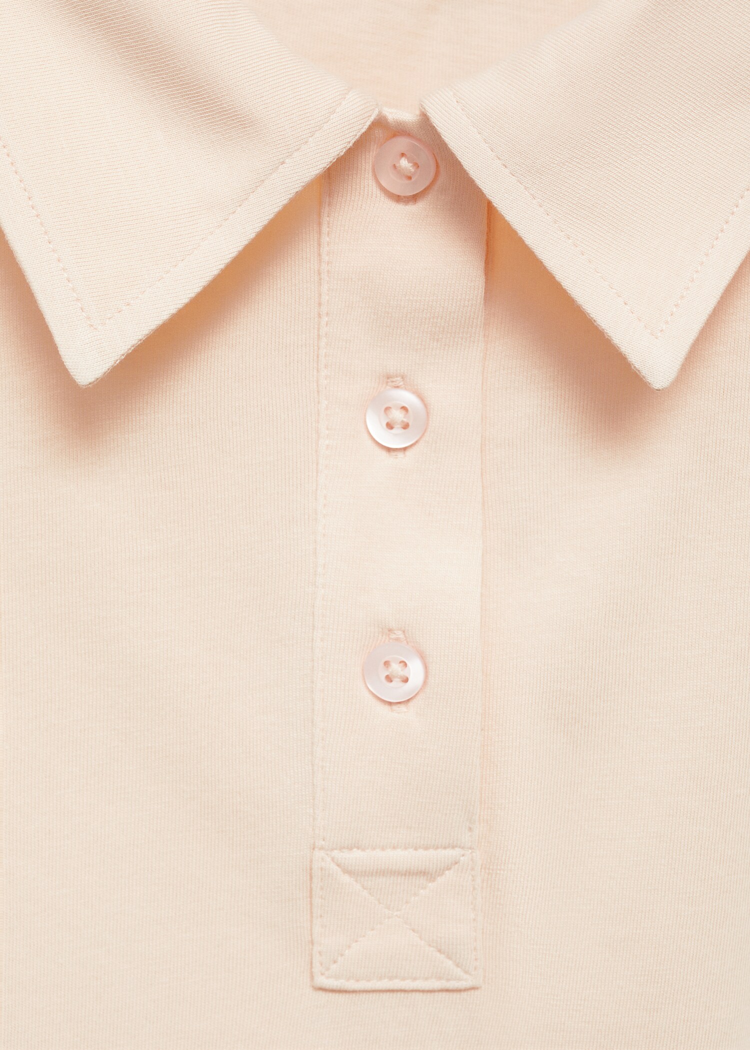 Short-sleeved cotton polo shirt - Details of the article 8