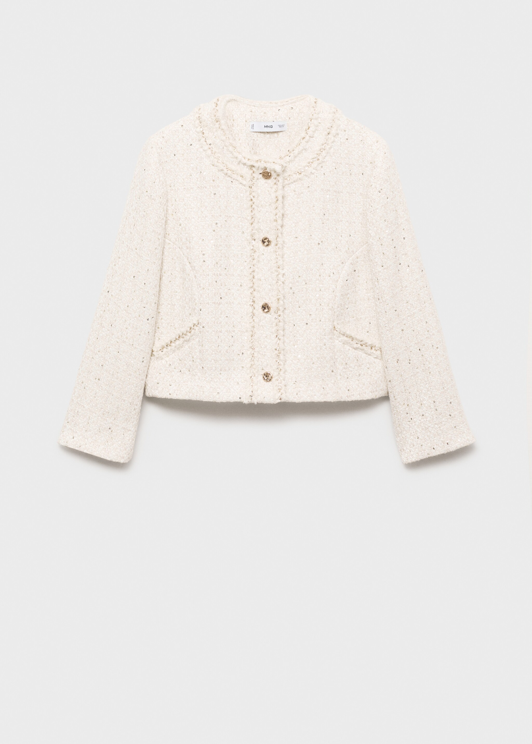 Tweed jacket with jewel buttons - Article without model