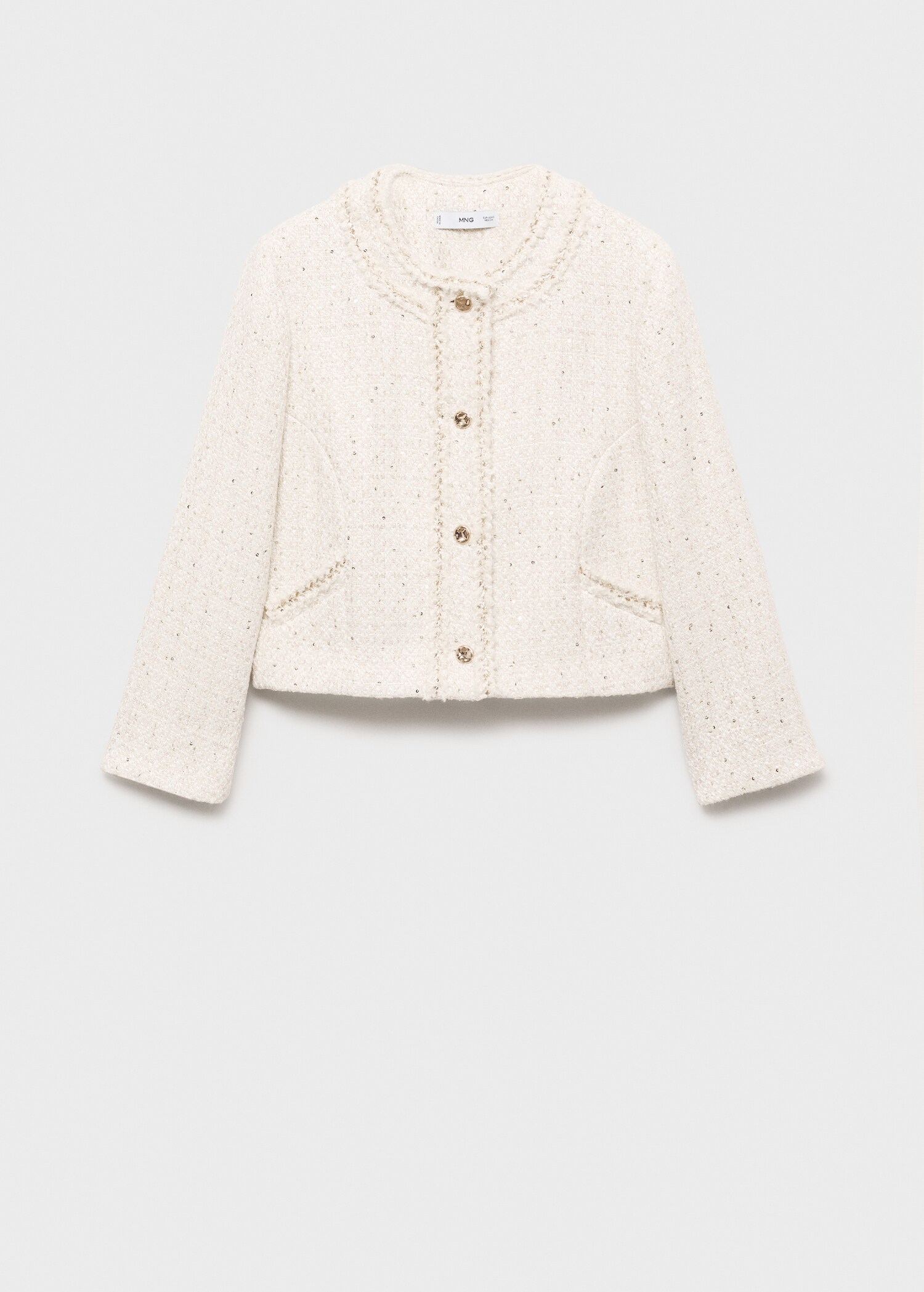Tweed jacket with jewel buttons - Article without model