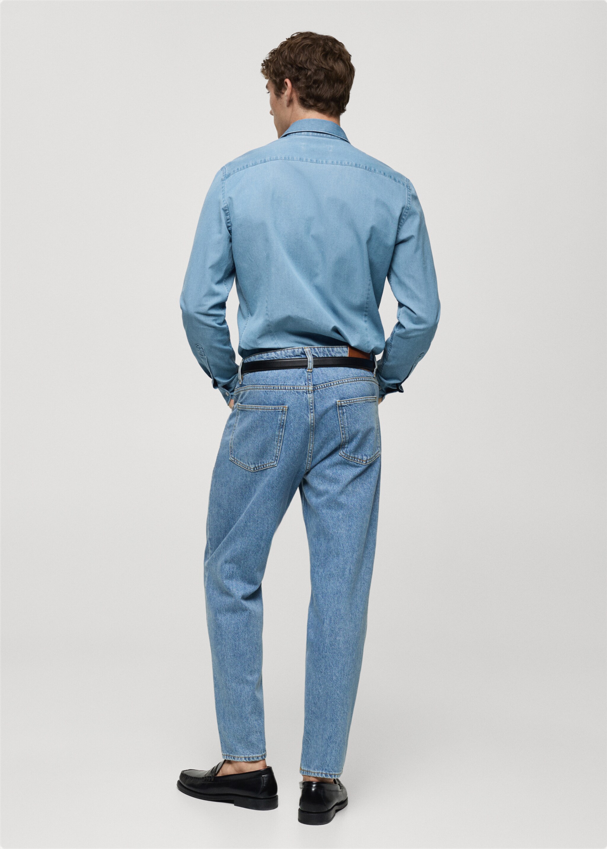 Camisa chambray 100% algodón - Reverso del artículo