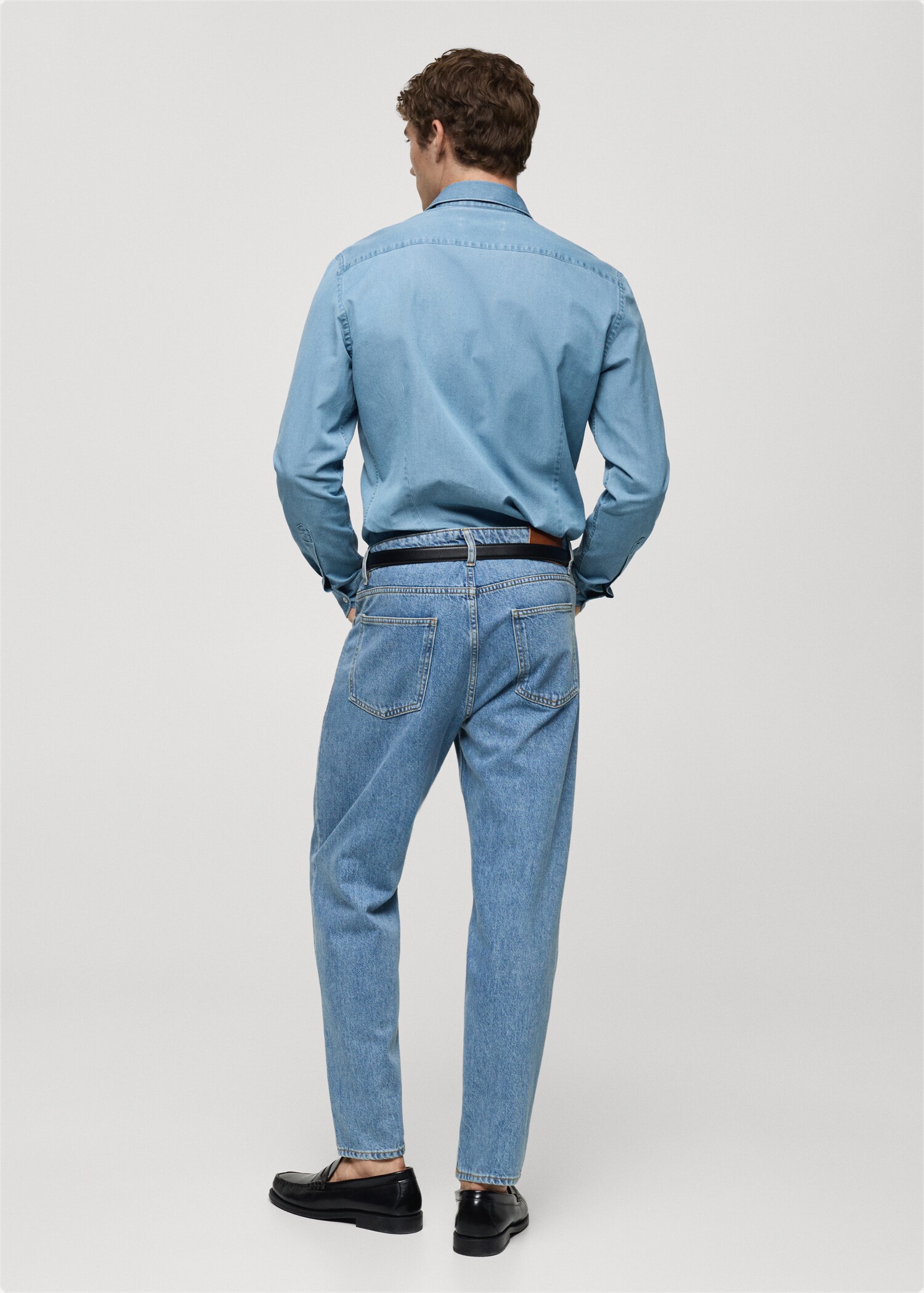 Camisa chambray 100% algodón - Reverso del artículo