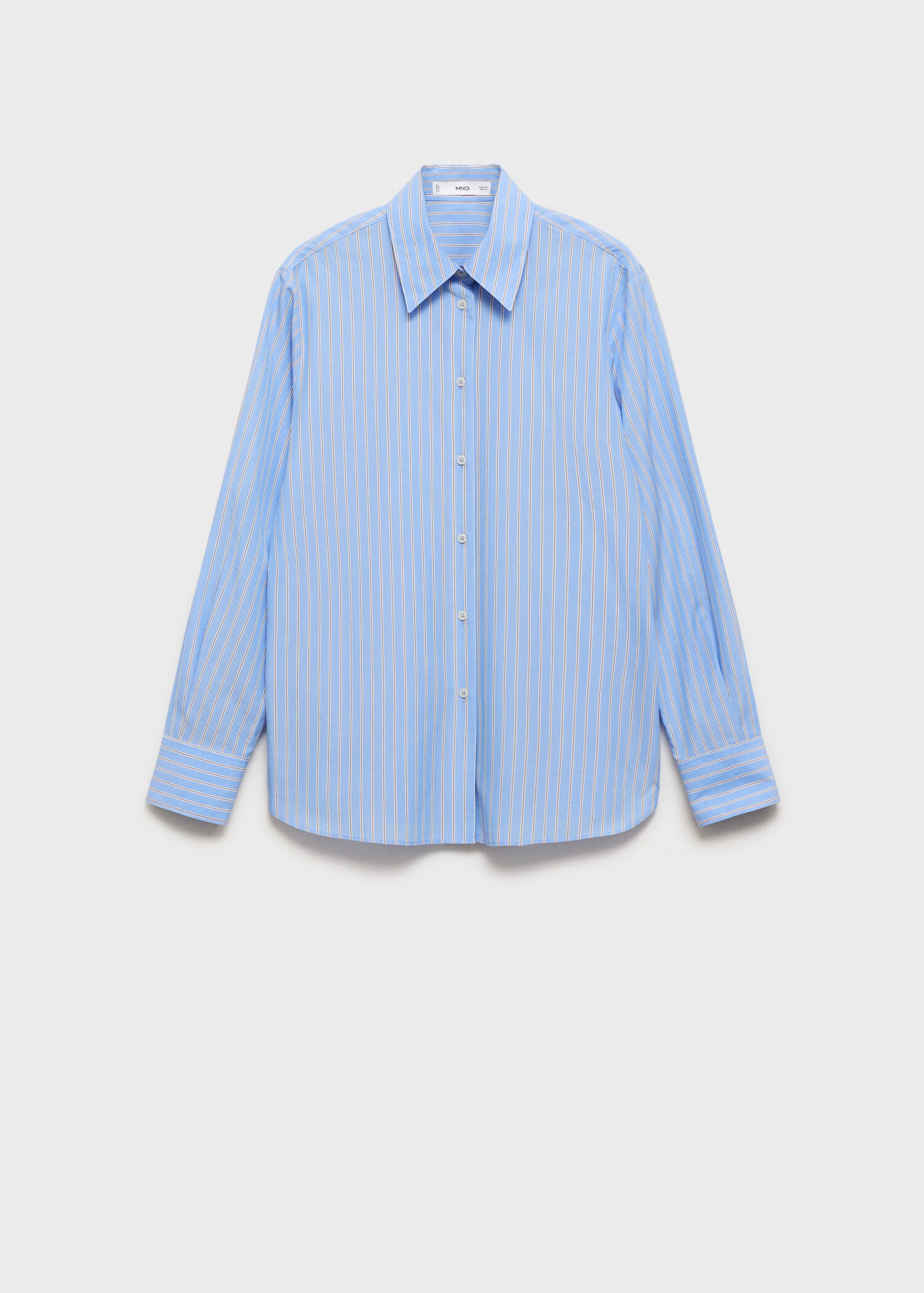 Regular cotton lyocell-blend shirt - Article without model