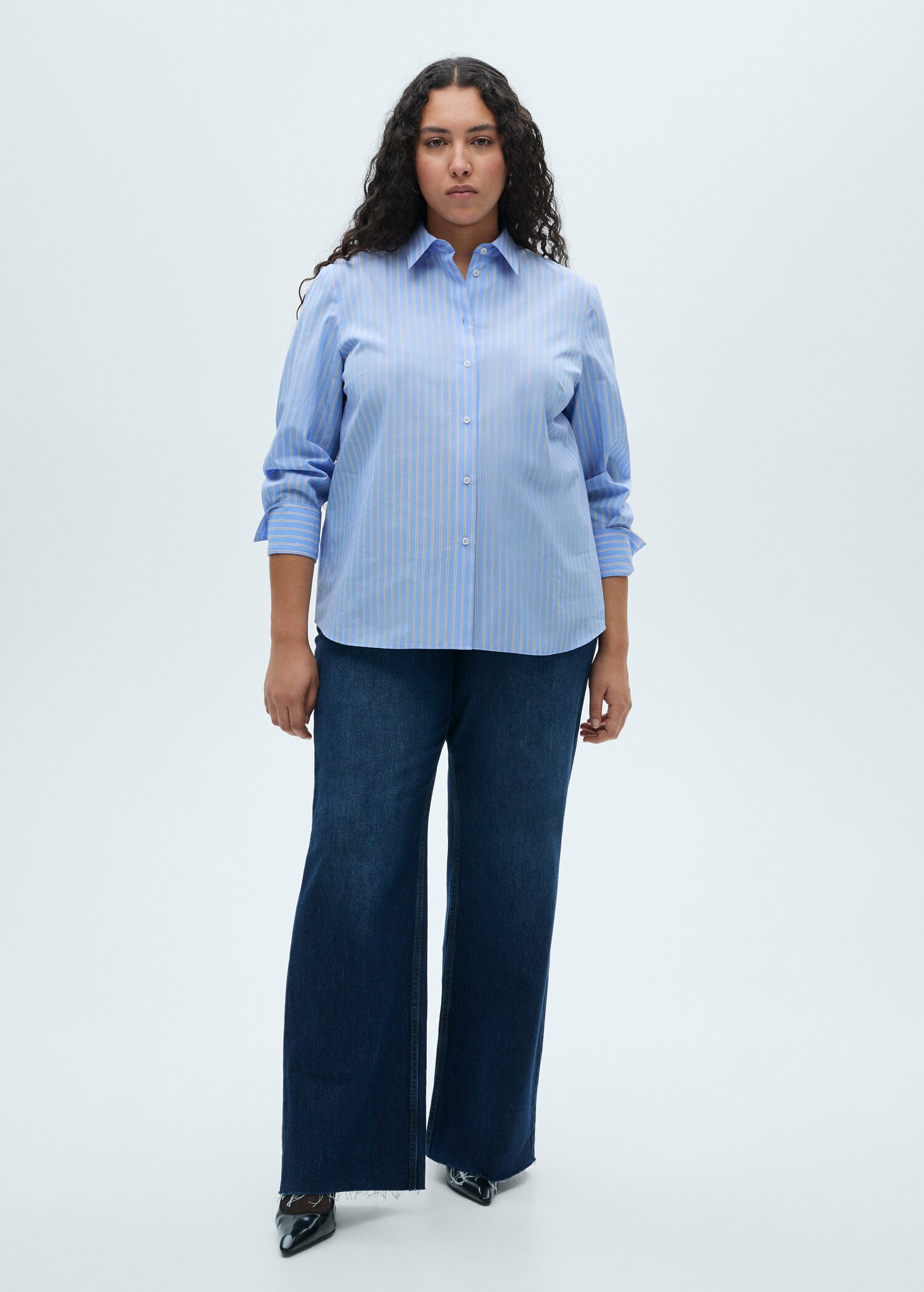 Regular cotton lyocell-blend shirt - Details of the article 3