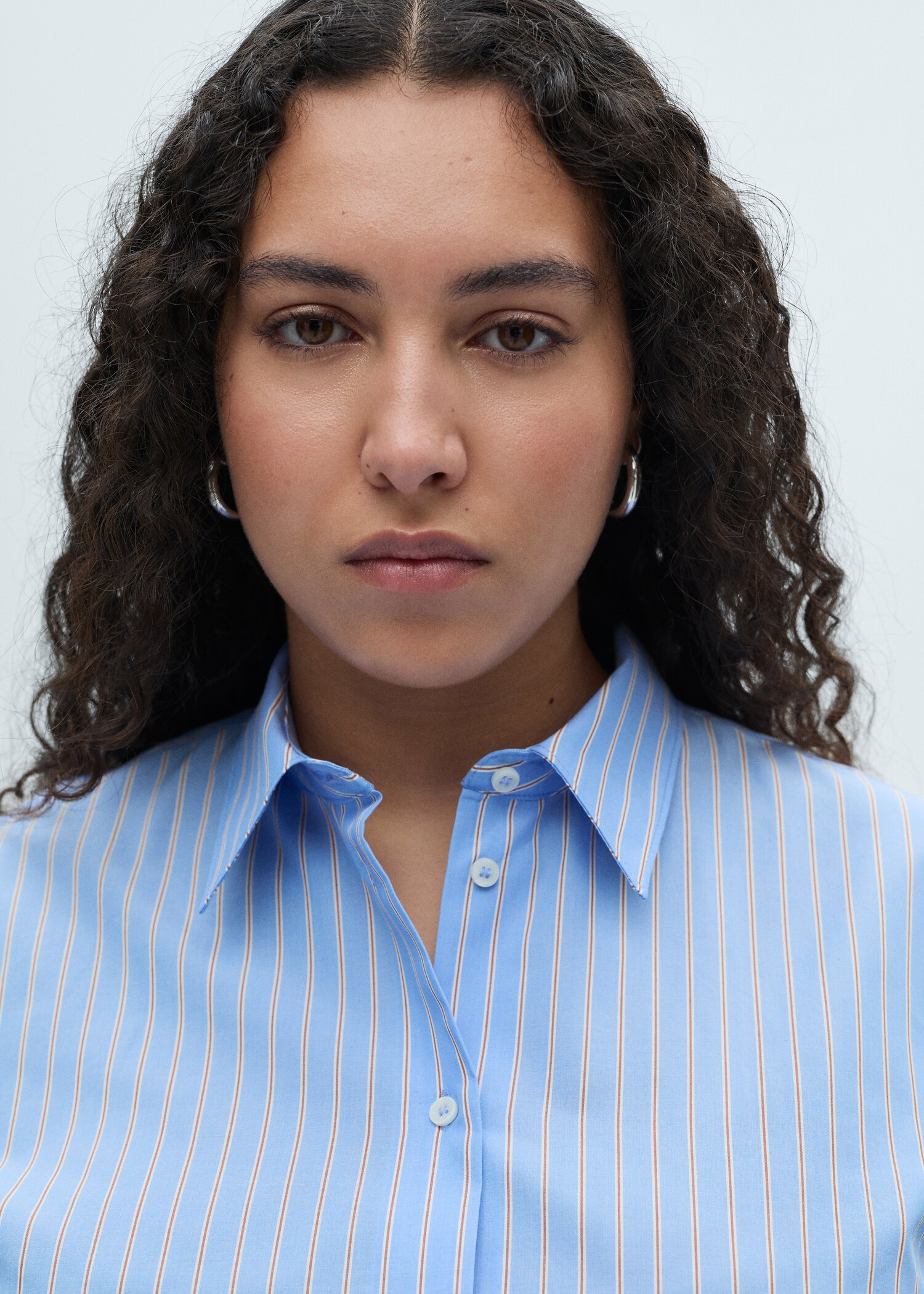 Regular cotton lyocell-blend shirt - Details of the article 4