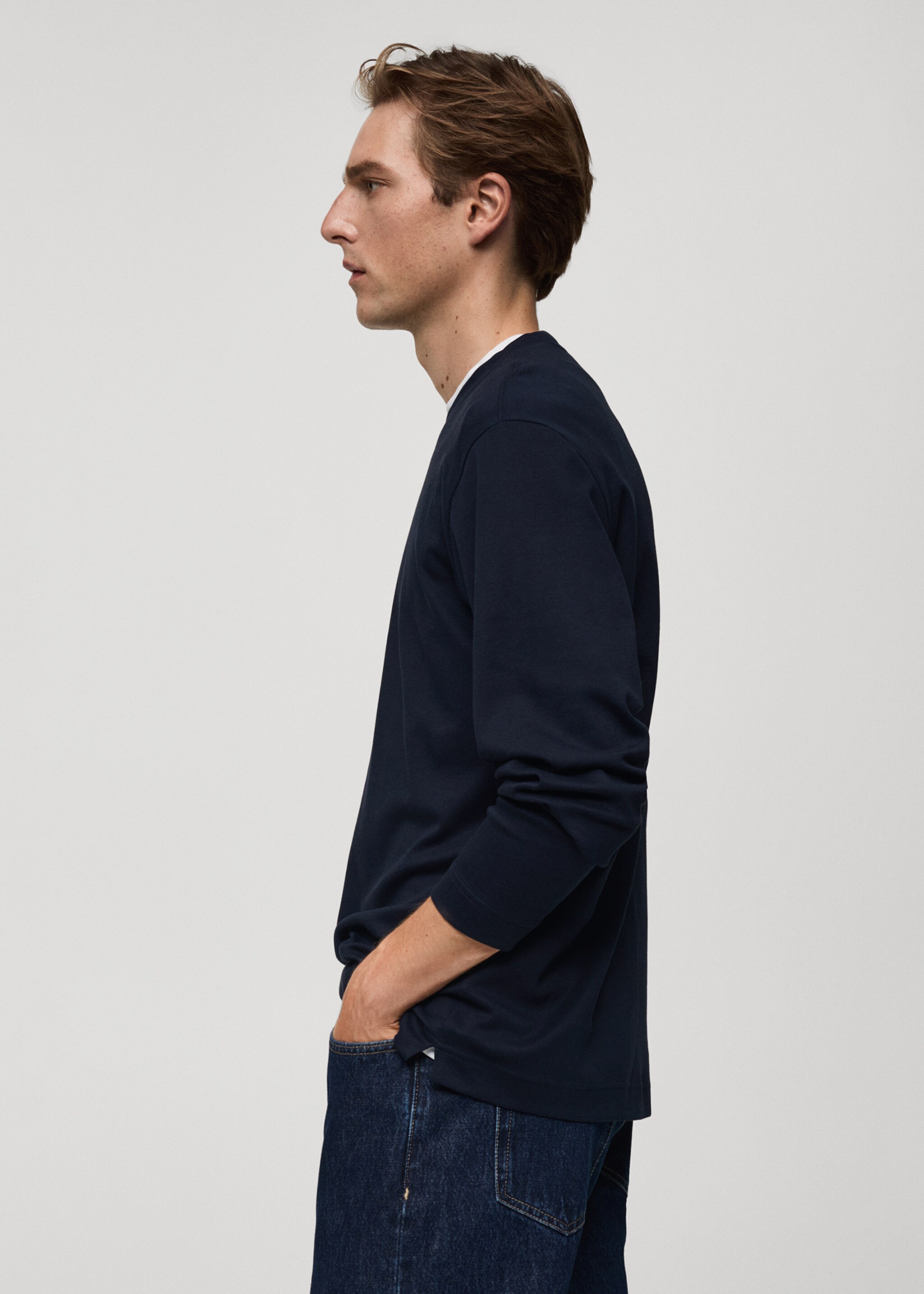 Long sleeve regular fit T-shirt - Details of the article 2