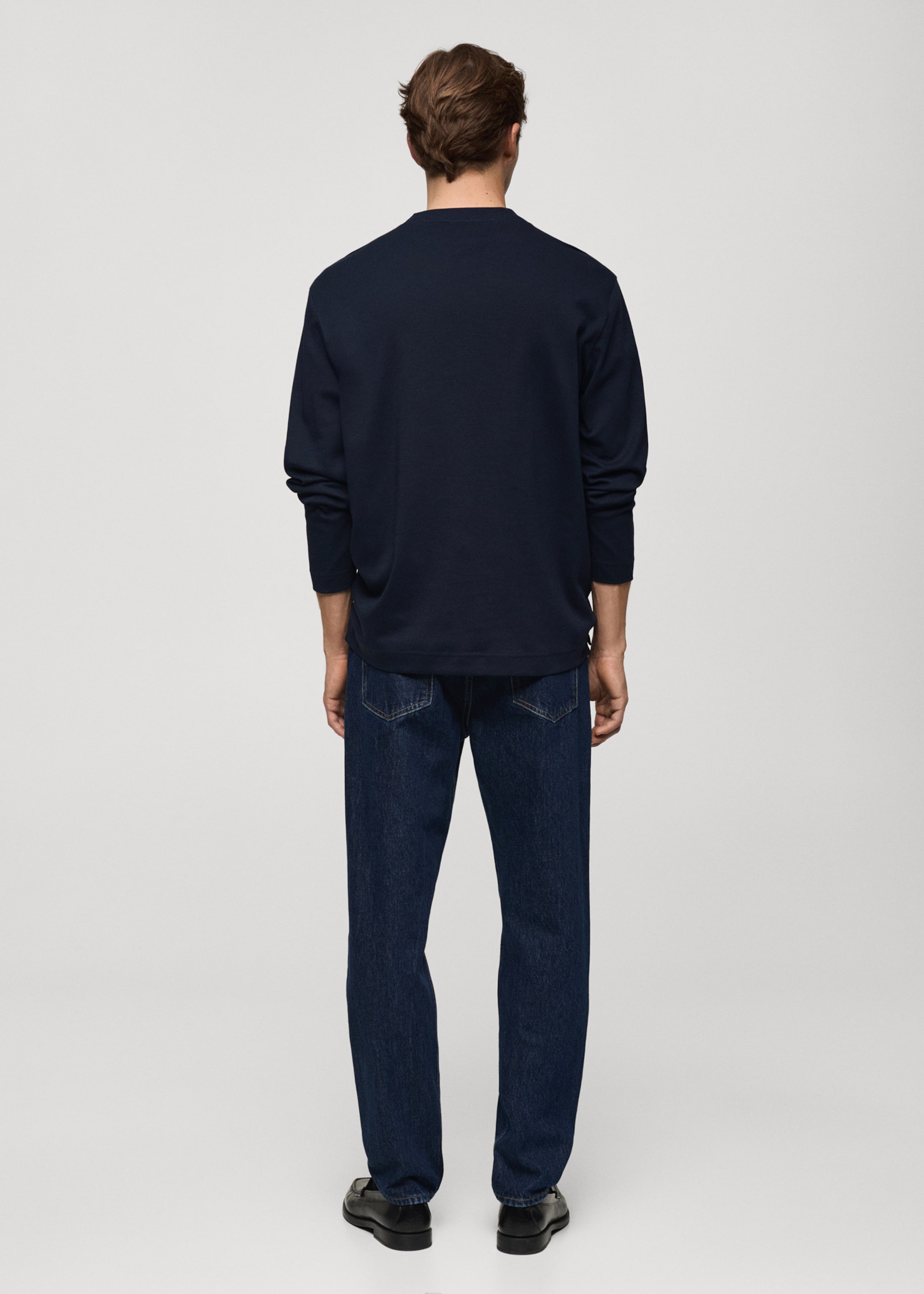 Long sleeve regular fit T-shirt - Reverse of the article