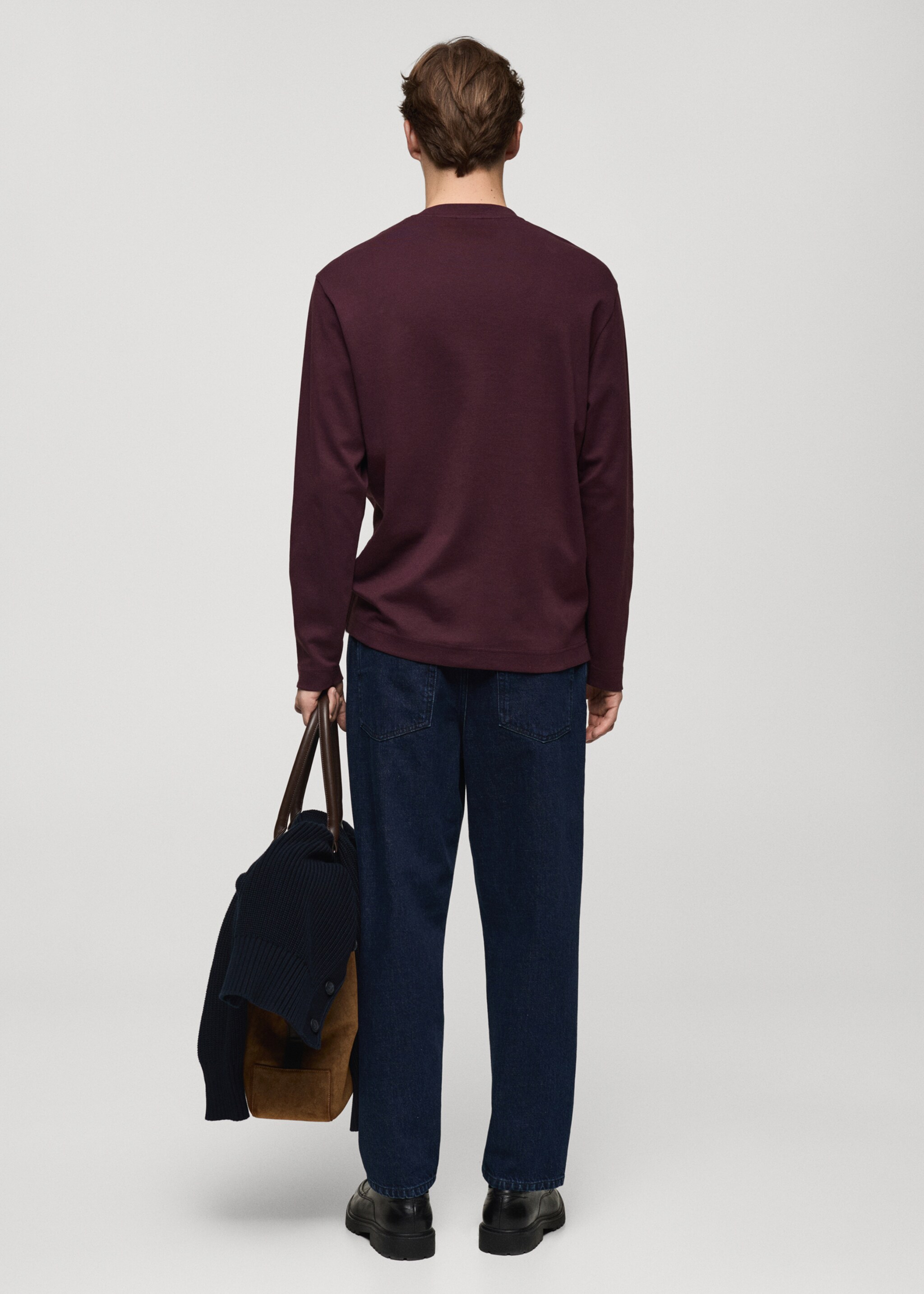 Long sleeve regular fit T-shirt - Reverse of the article