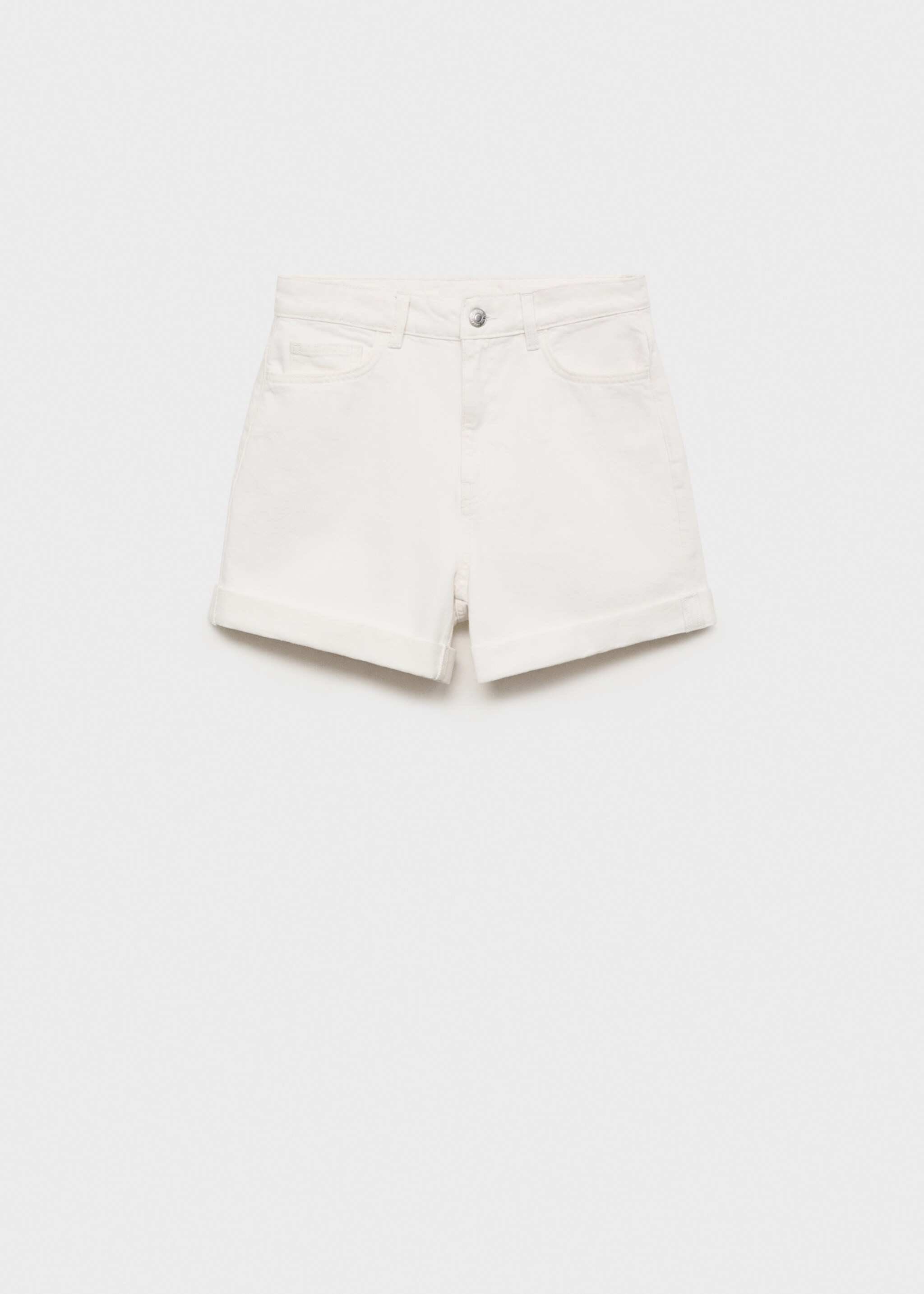 High-waisted mom-fit denim shorts - Article without model