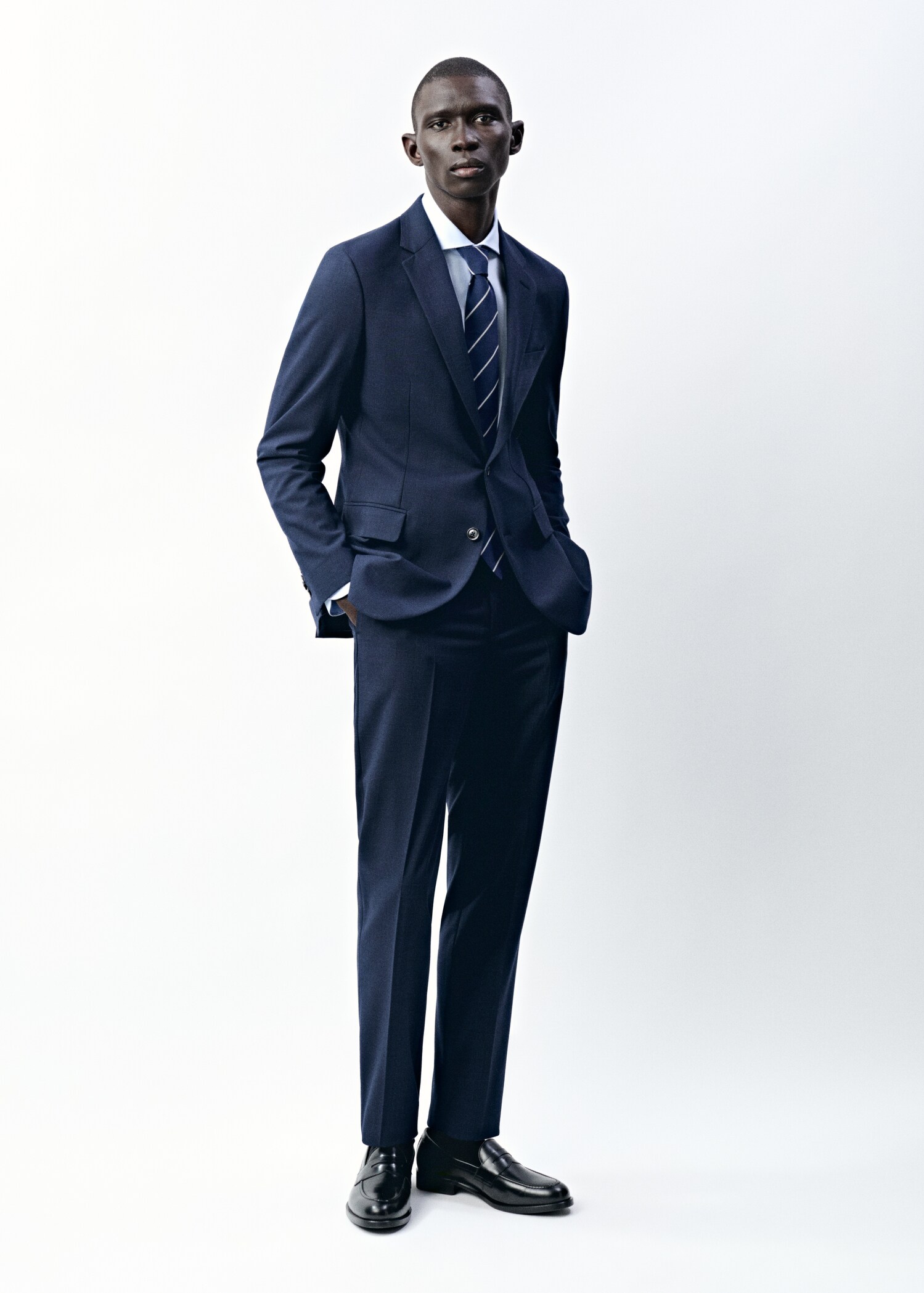 Milan slim-fit suit trousers - Details of the article 5