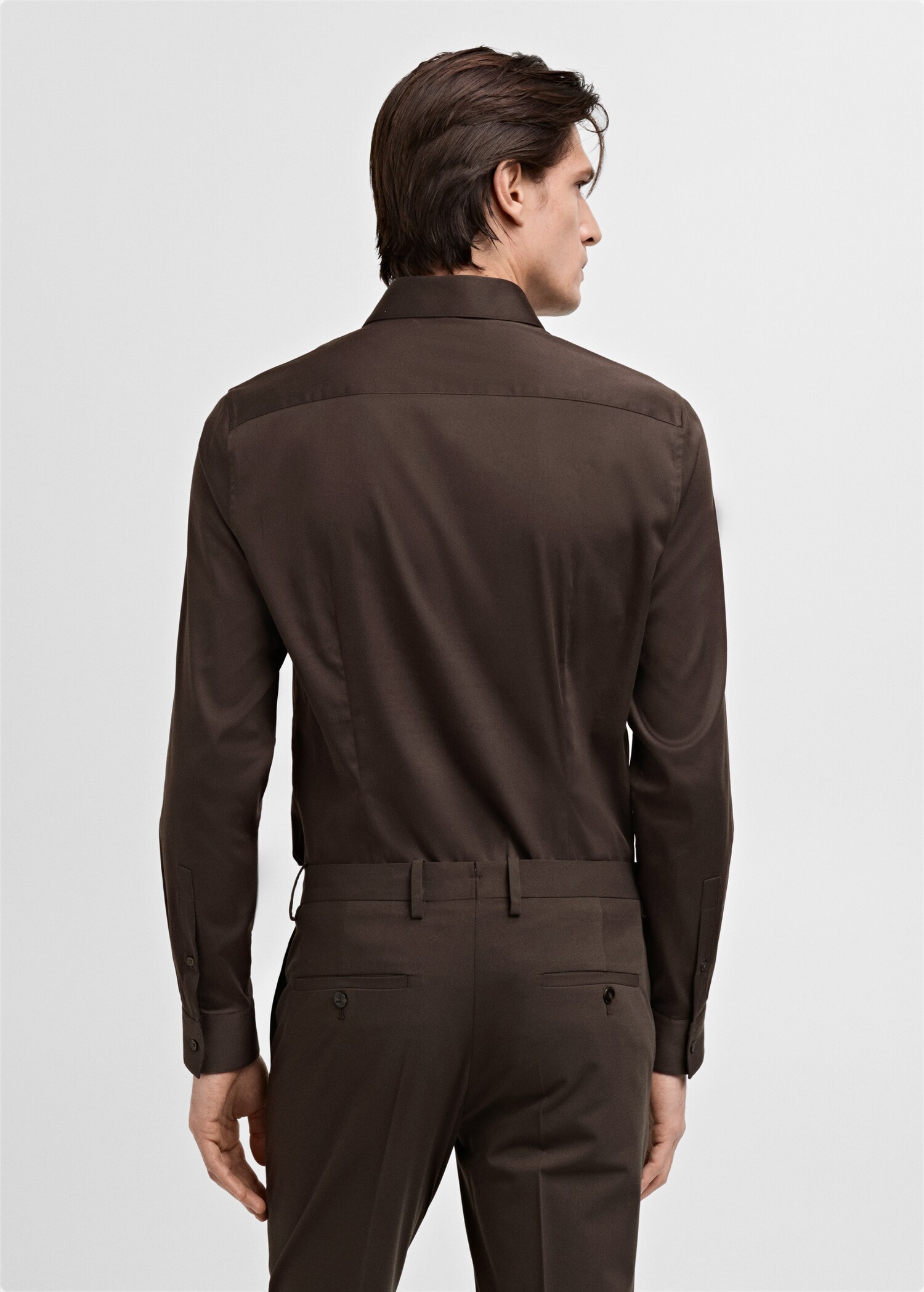 Chemise costume super slim fit coton stretch - Verso de l’article