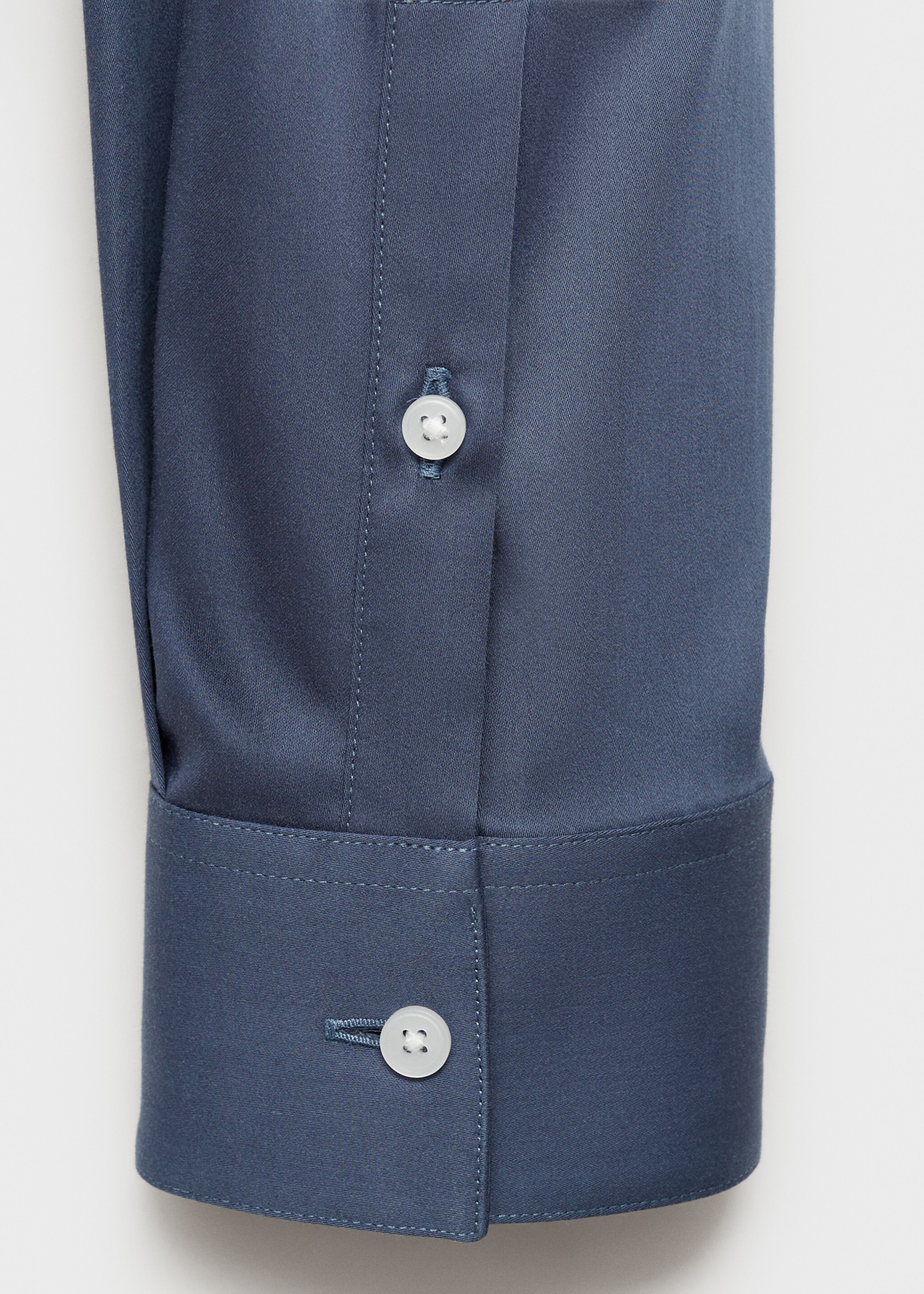 Super slim fit cotton stretch suit shirt - Details of the article 0