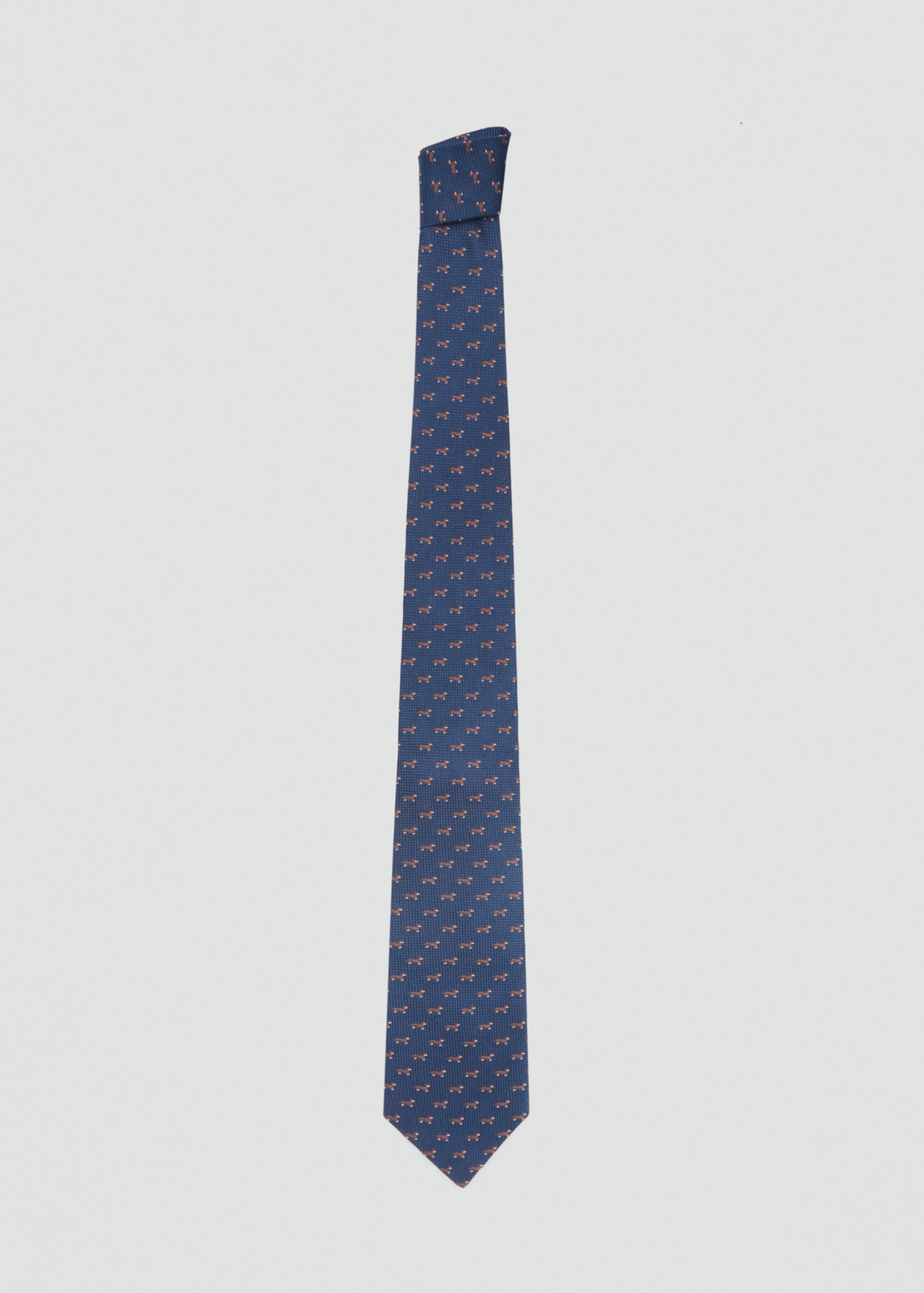 Corbata seda de mora estampado animal - Artículo sin modelo