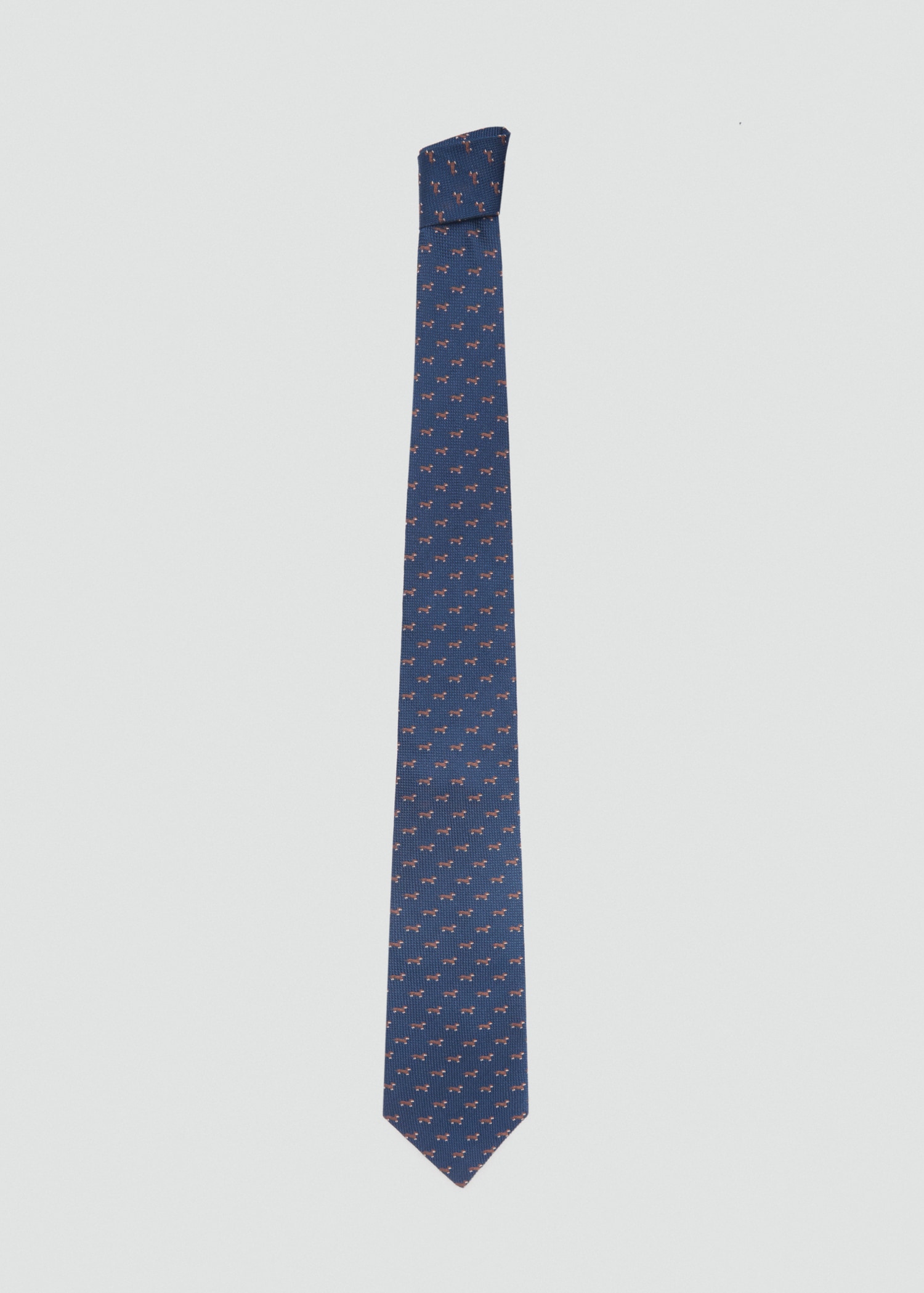 Mulberry silk animal print tie - Article without model