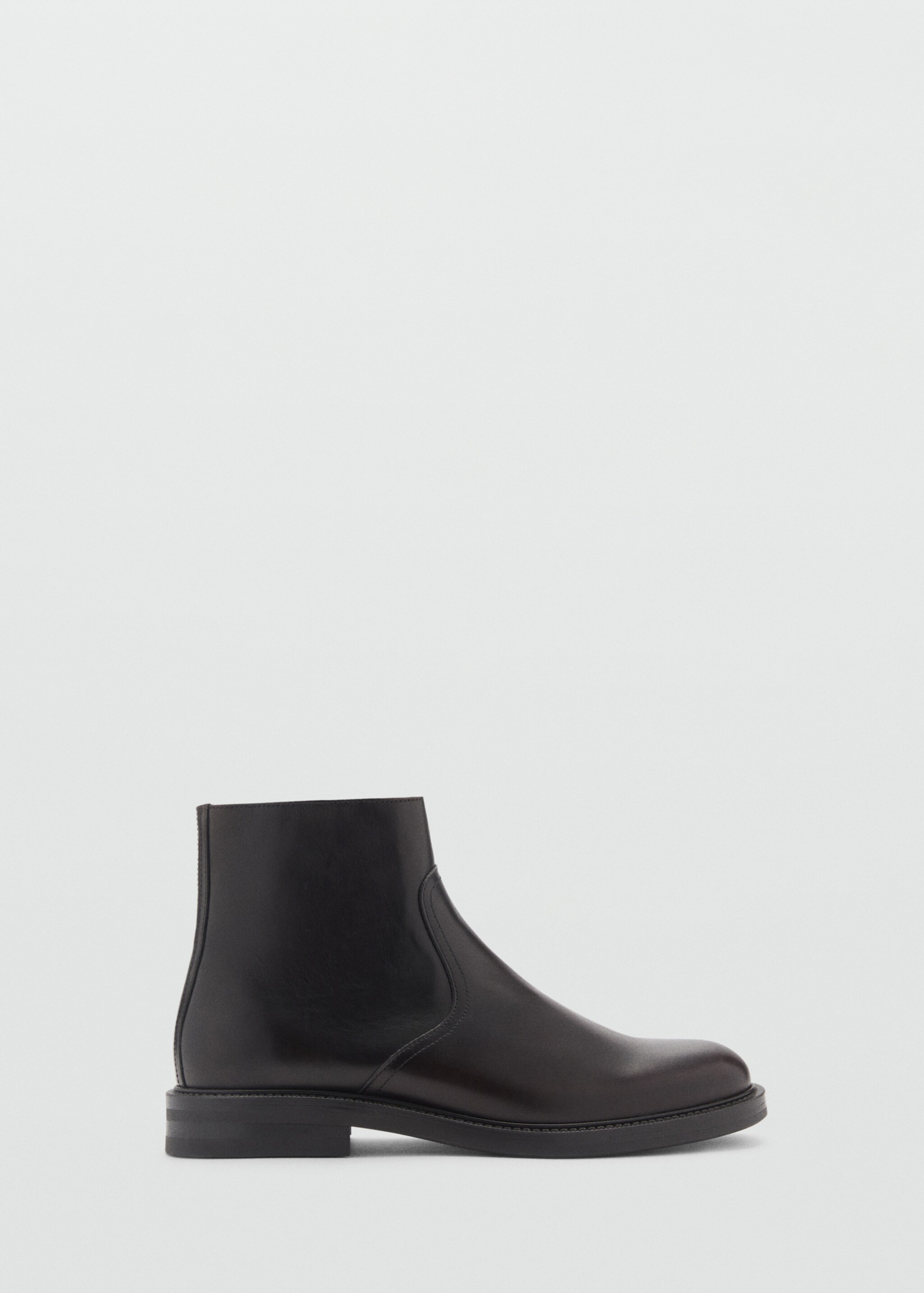 Bottines cuir zip - Article sans modèle