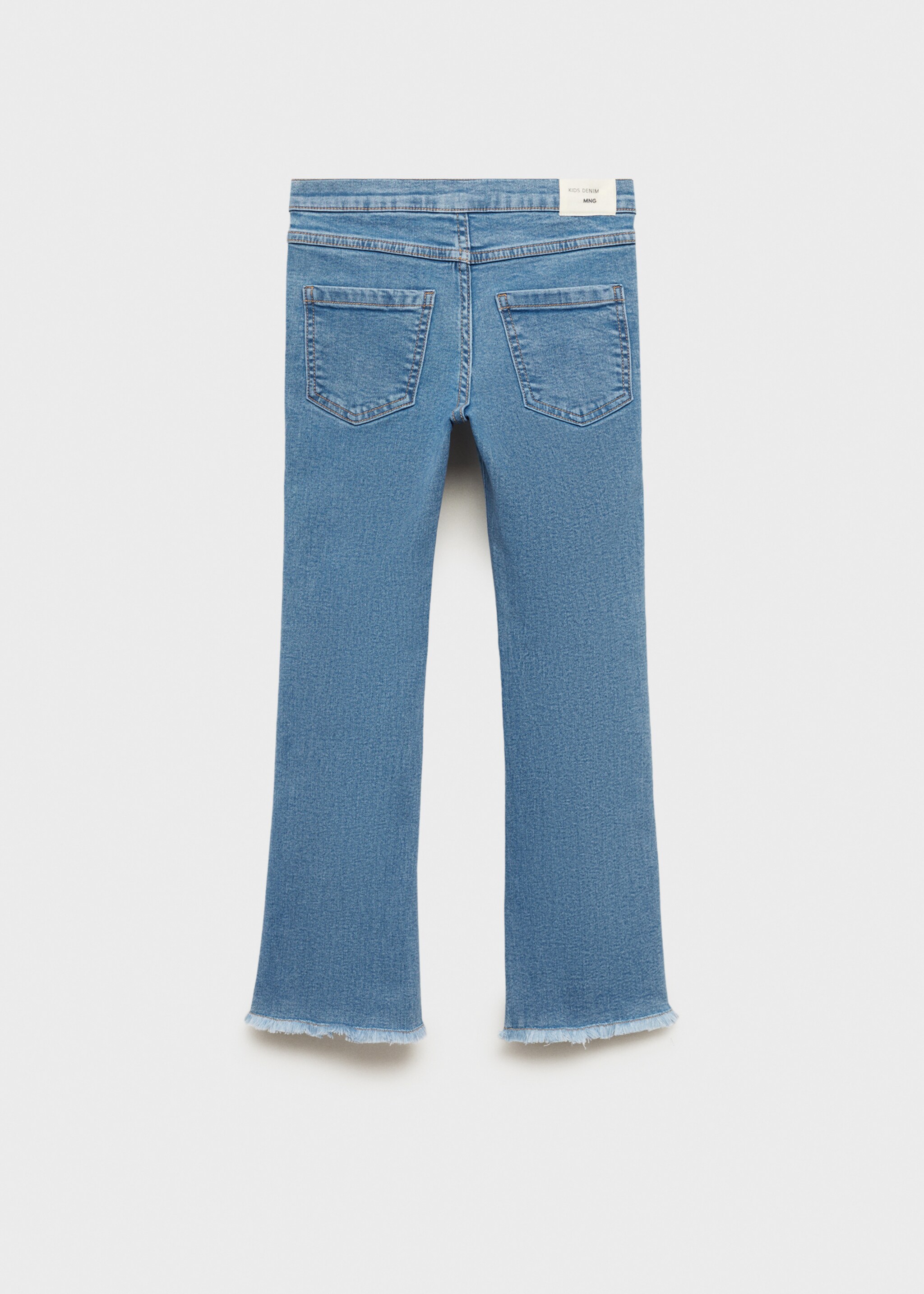 Frayed trumpet jeans - Reverse of the article