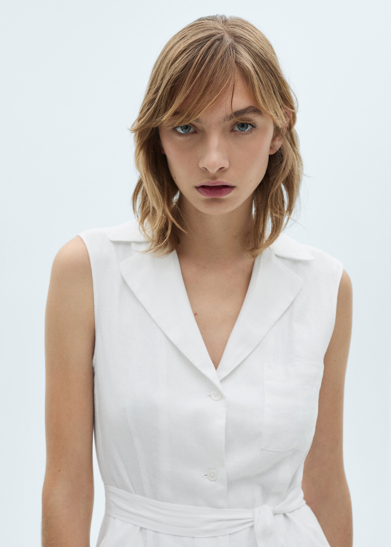 Vestido camisero lino - Detalle del artículo 1