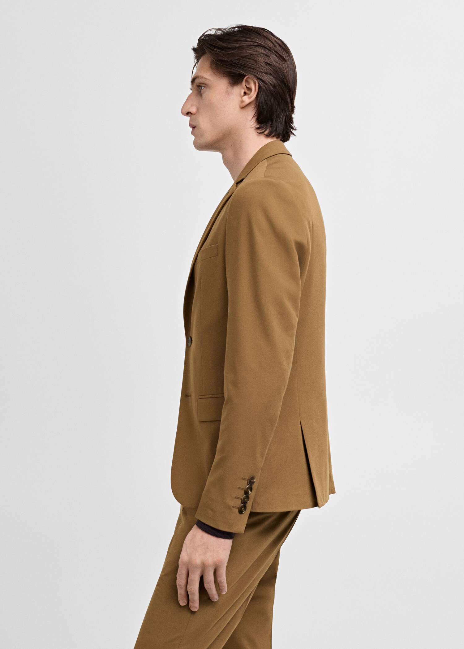 Super slim-fit suit jacket in stretch fabric - Details of the article 2