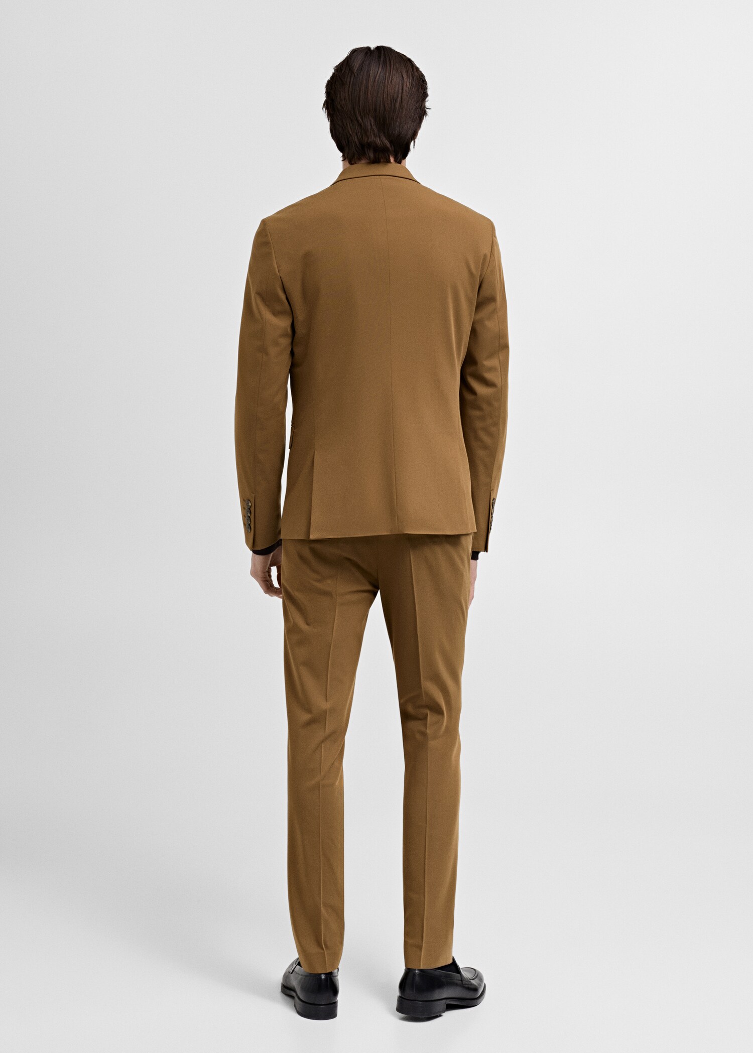 Super slim-fit suit jacket in stretch fabric - Reverse of the article