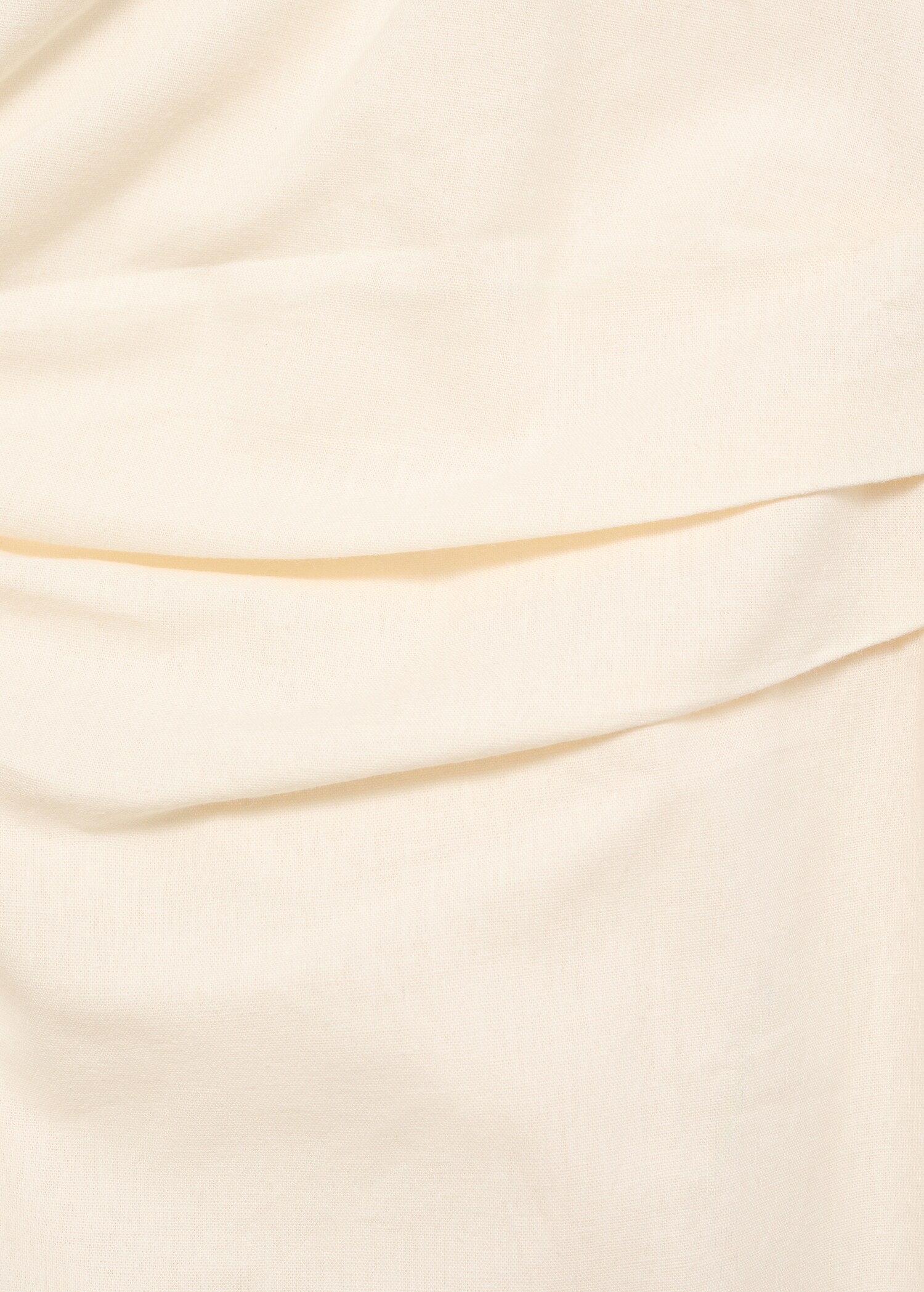 Robe lin mélangé fleur ajourée - Détail de l'article 0