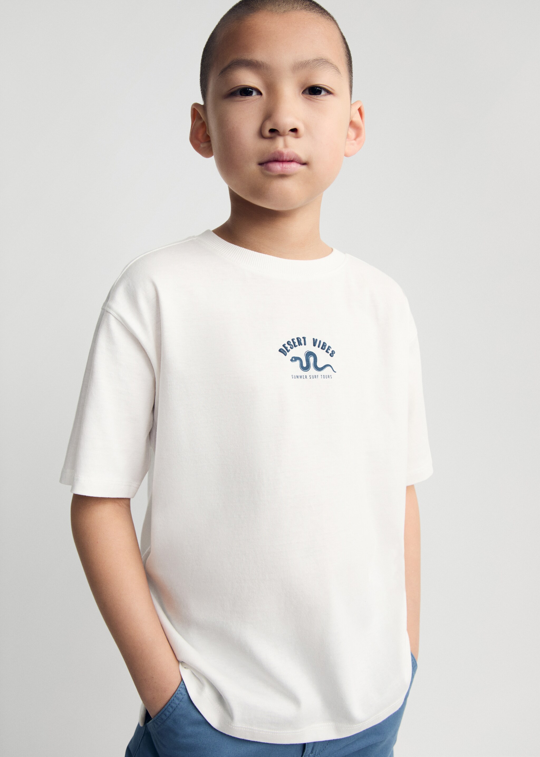 Short-sleeved printed t-shirt - Medium plane
