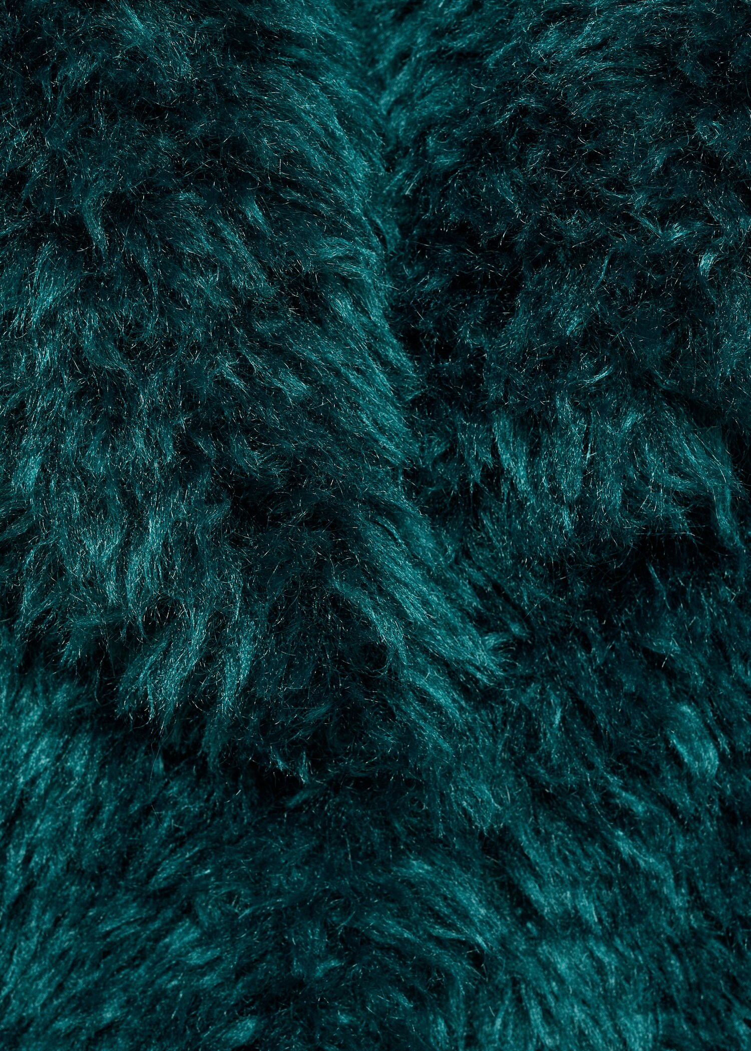 Fur-effect coat with lapels - Details of the article 8