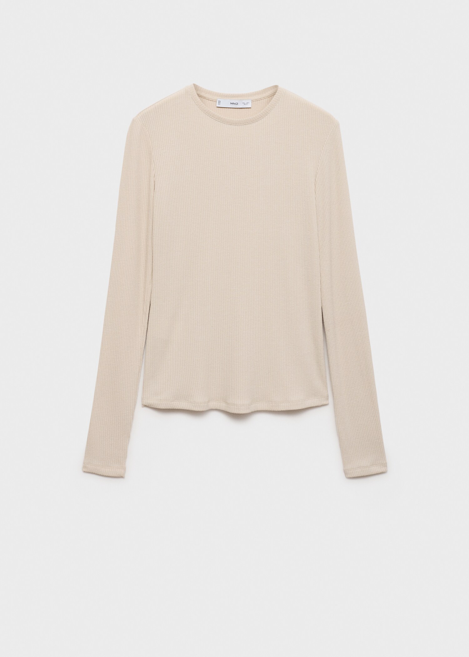 T-shirt maille côtelée - Article sans modèle