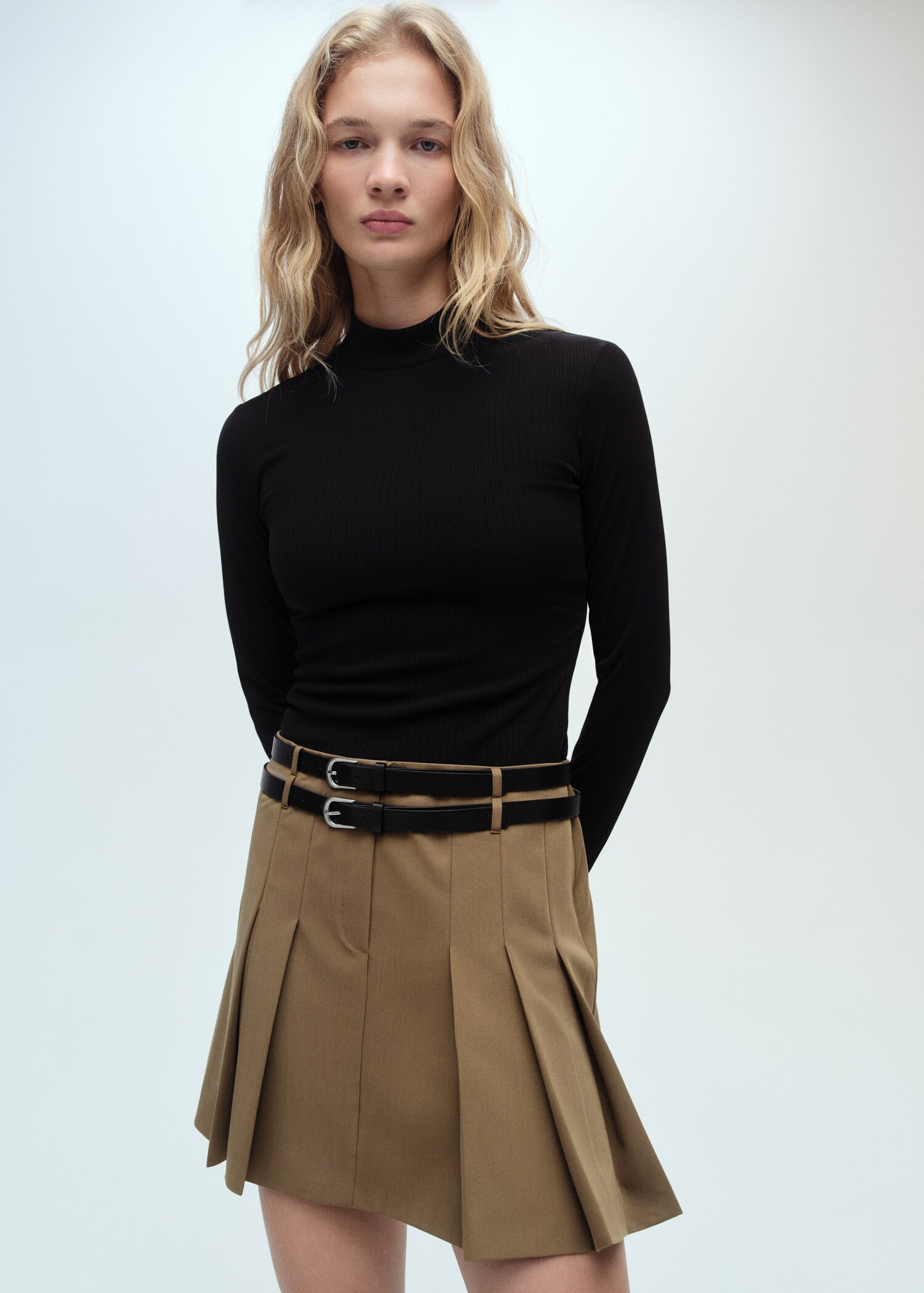 Robe courte tissu combiné - Détail de l'article 1