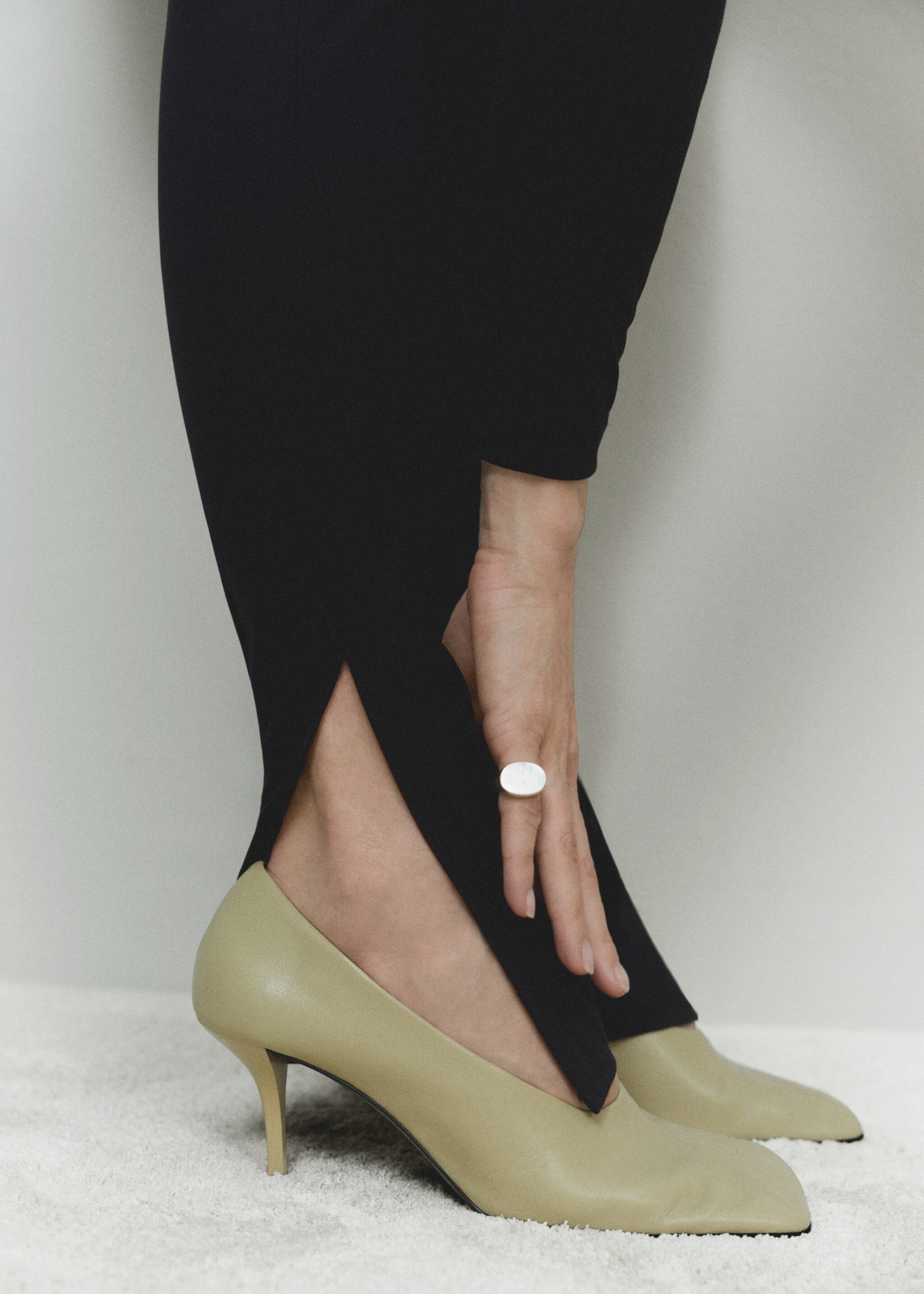 Vestido corto tejido combinado - Detalle del artículo 7