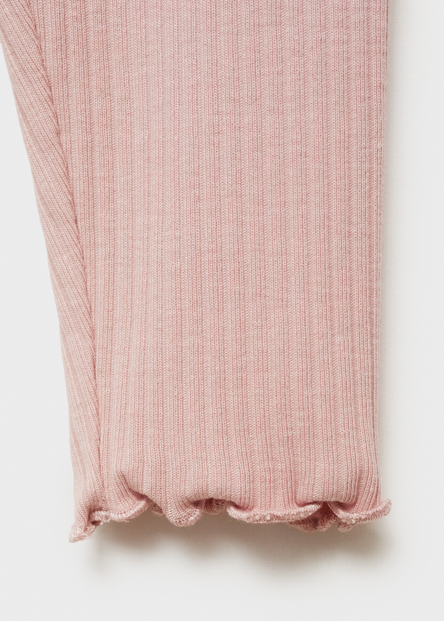 Cotton ribbed leggings - Details of the article 0