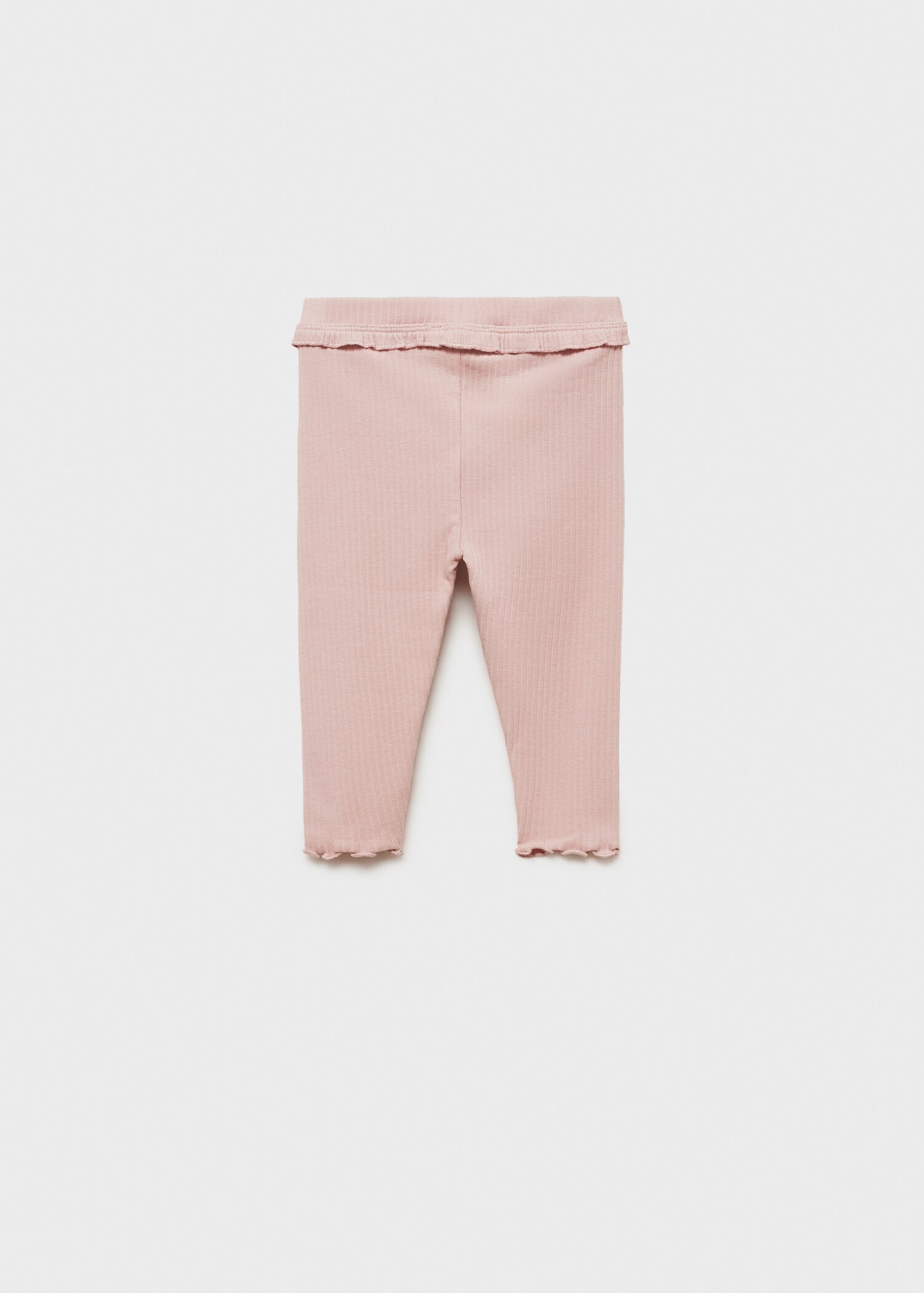 Cotton ribbed leggings - Reverse of the article