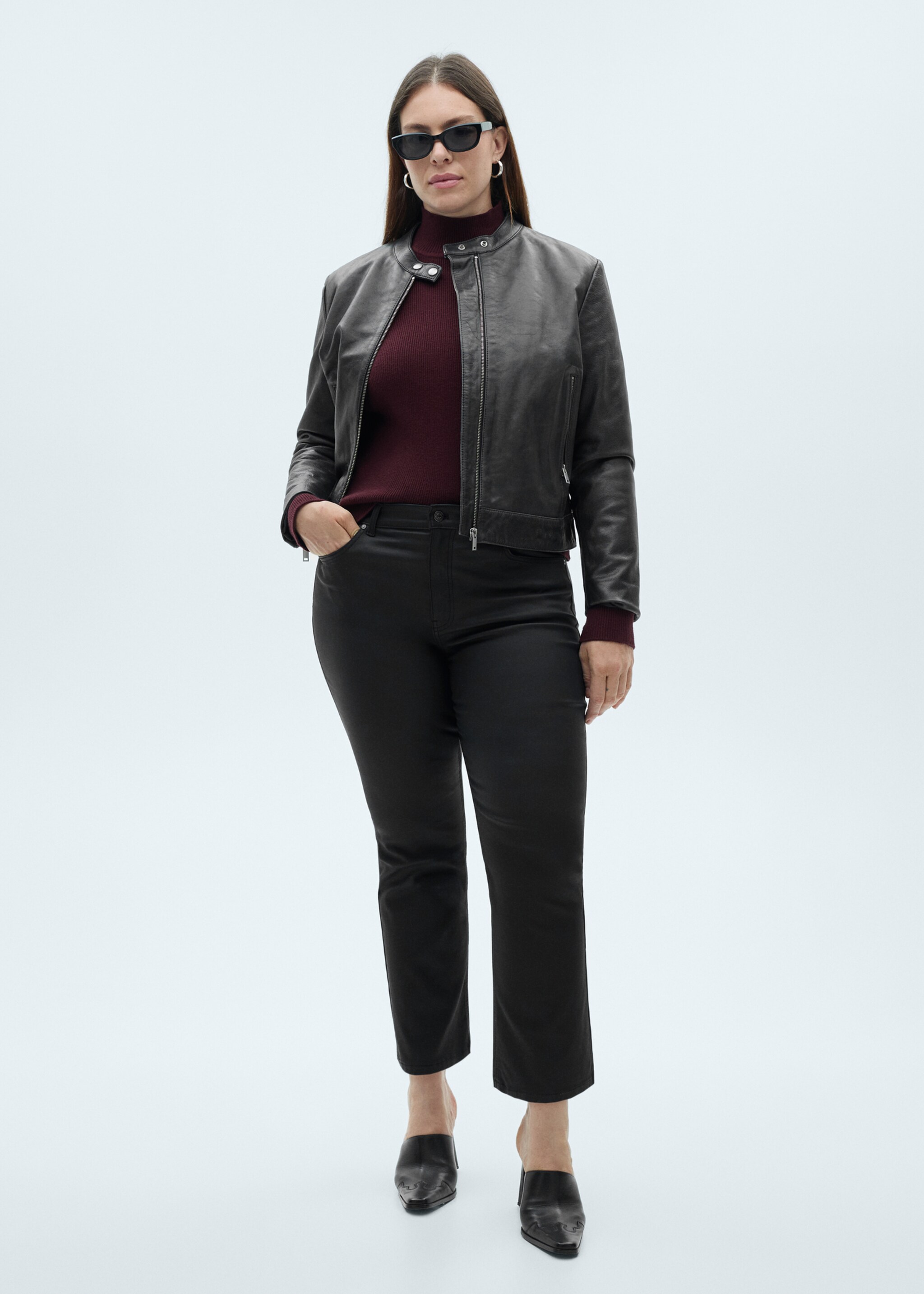 Sienna waxed flared cropped jeans - Details of the article 3