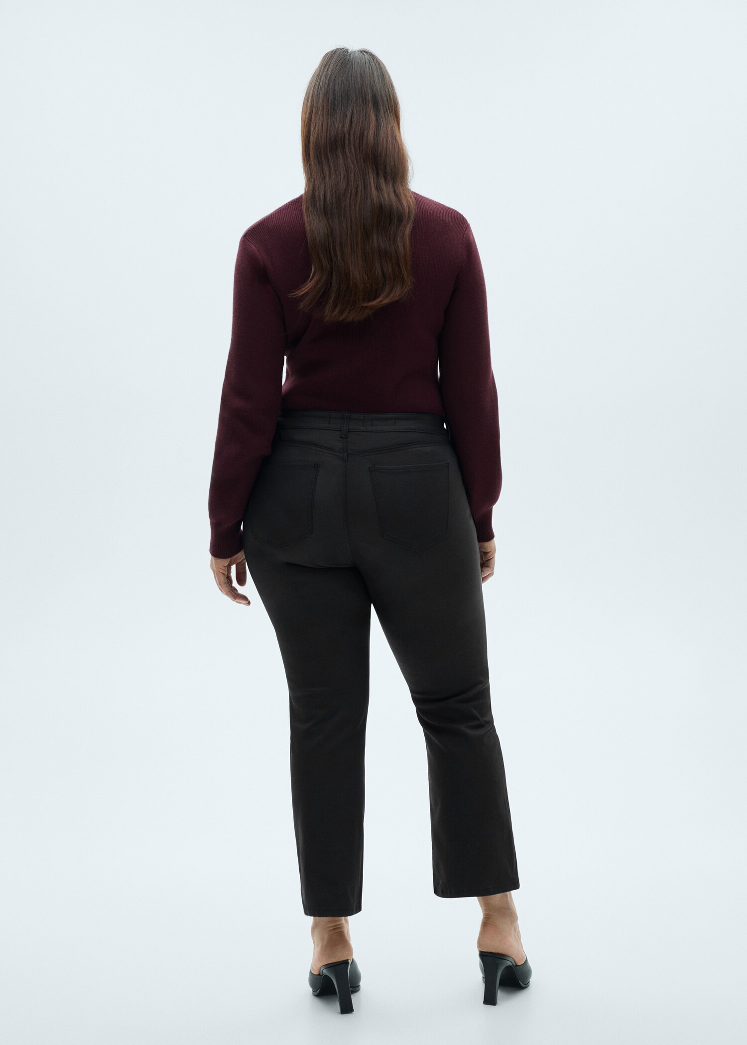 Sienna waxed flared cropped jeans - Details of the article 4