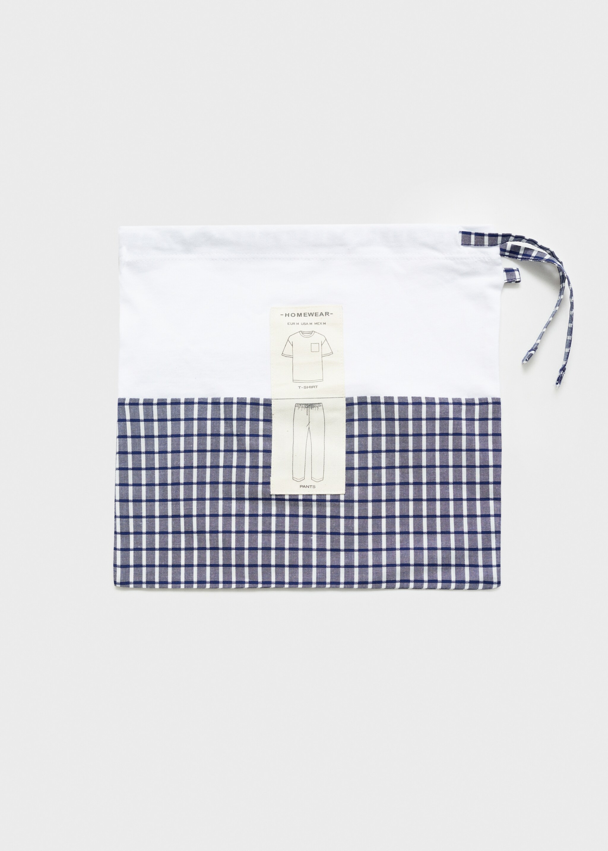 Lot pyjama combiné 100 % coton carreaux - Détail de l'article 0