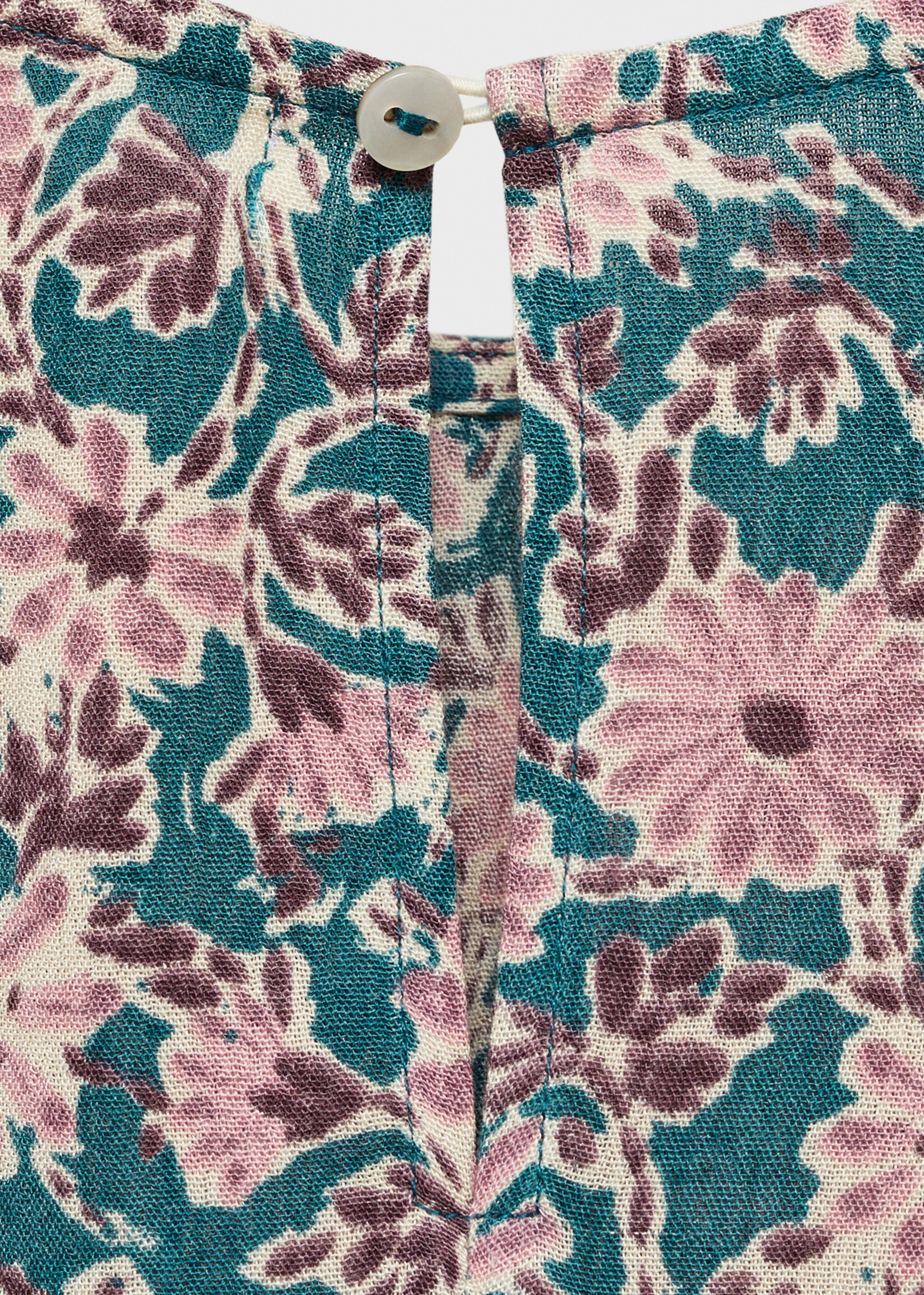 Ruched detail flower dress - Details of the article 0