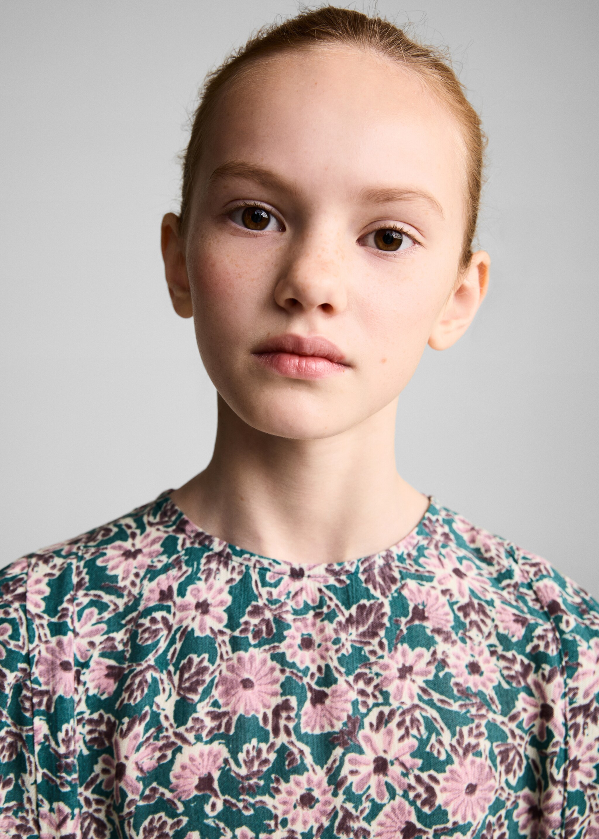 Ruched detail flower dress - Details of the article 1