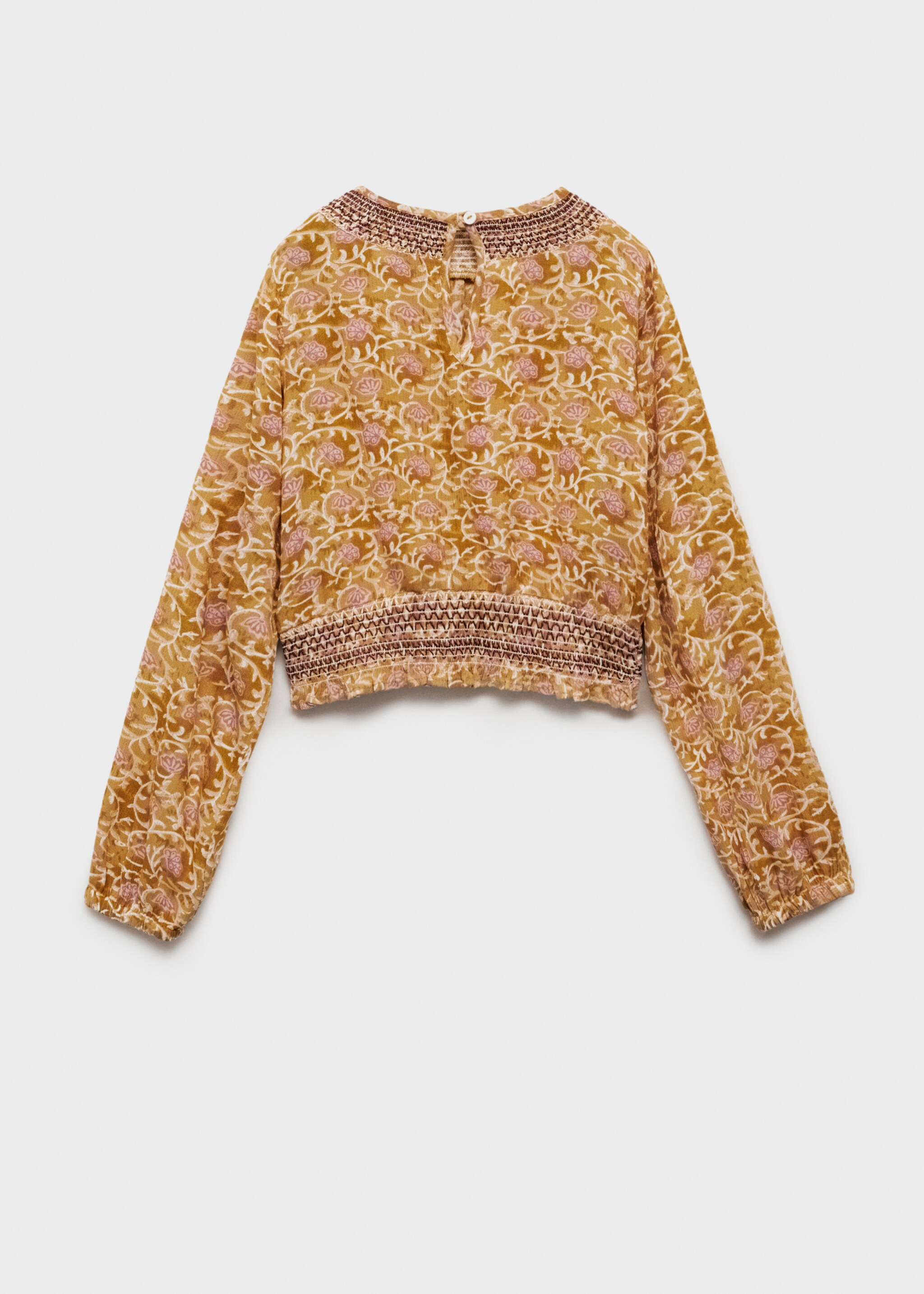 Flowy printed blouse - Reverse of the article