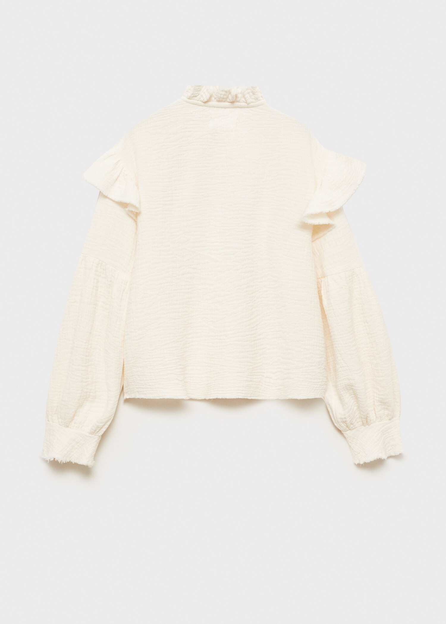 Blouse romantique tissu plissé - Verso de l’article