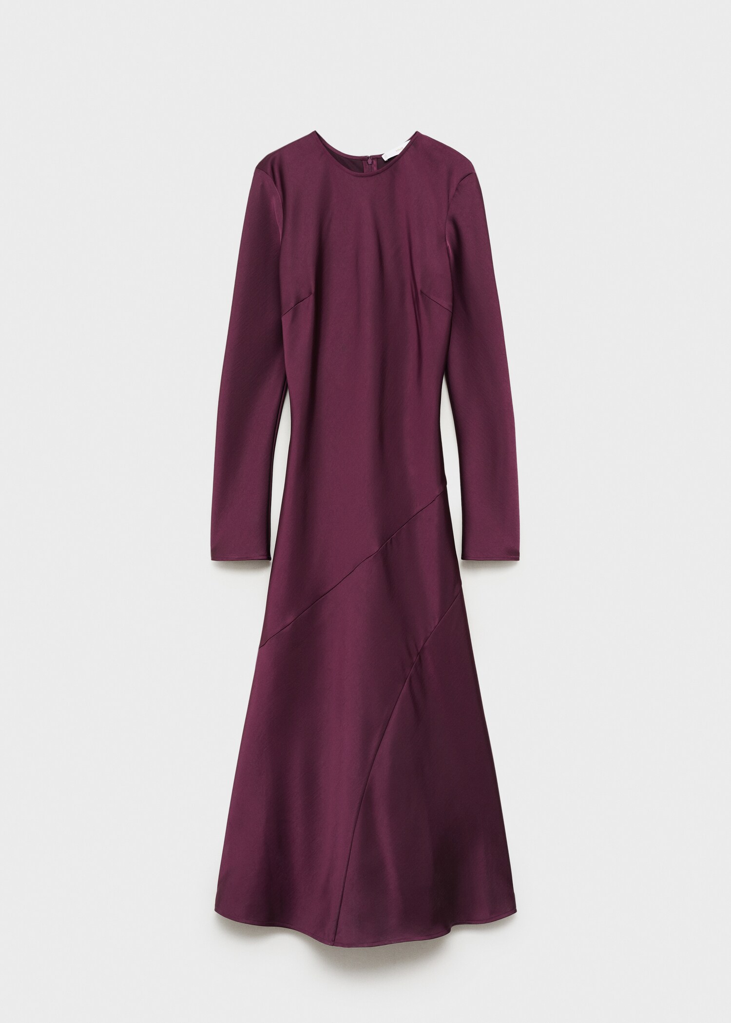 Satin dress with seam detail - Article without model
