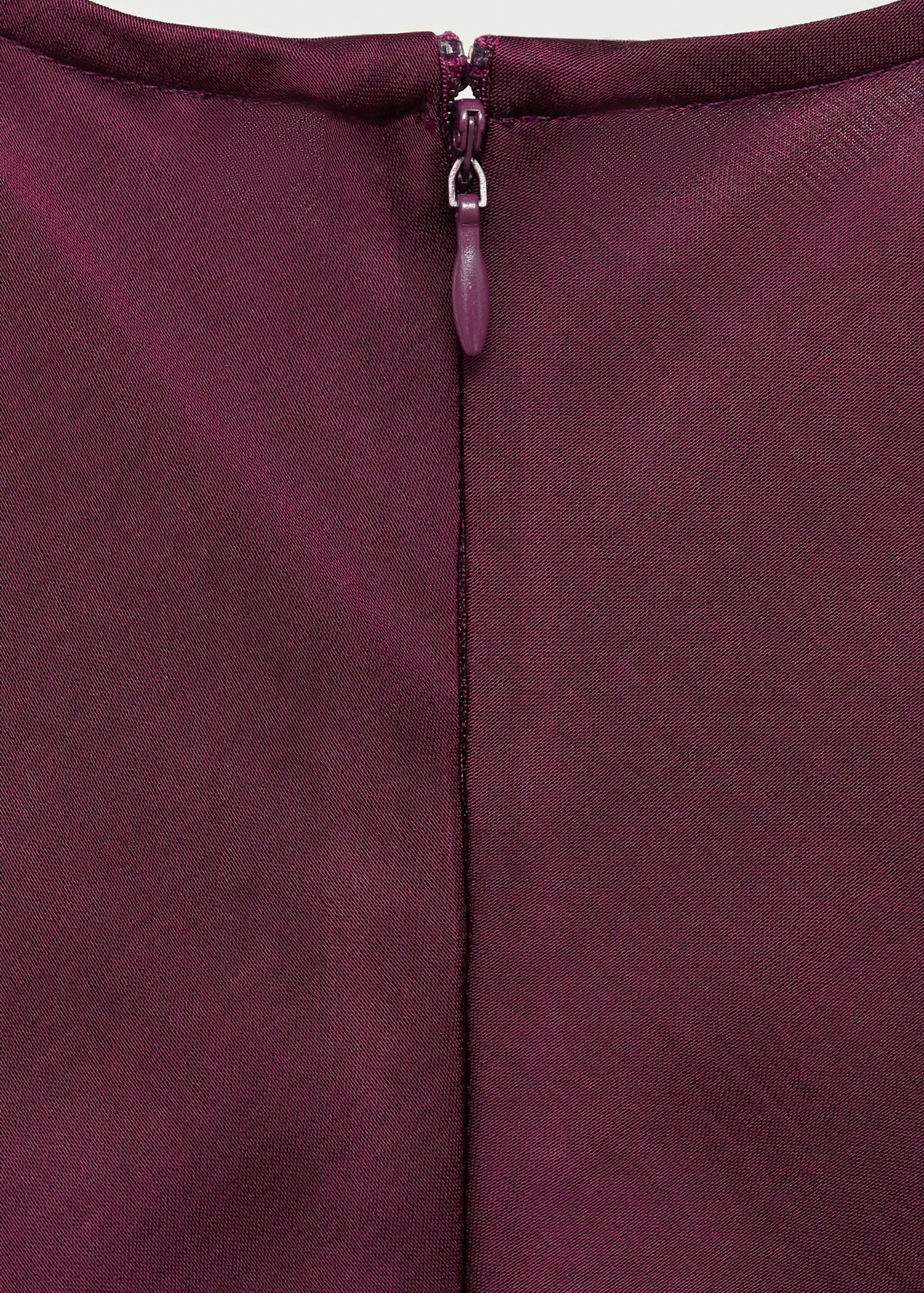 Vestido satinado detalle costuras - Detalle del artículo 0