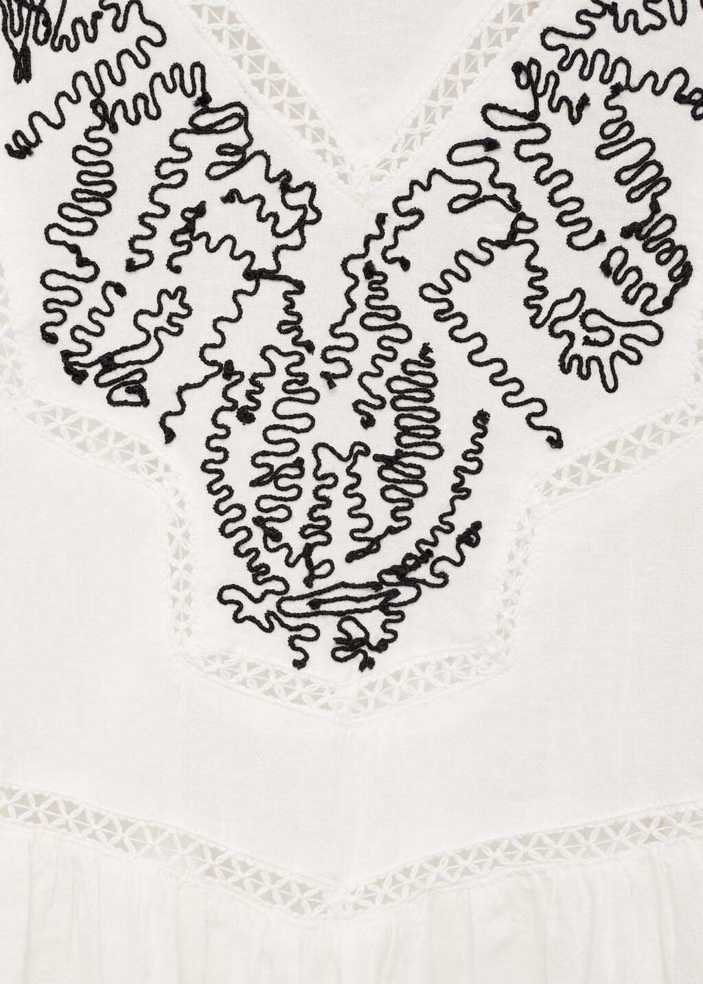 Cotton embroidered blouse