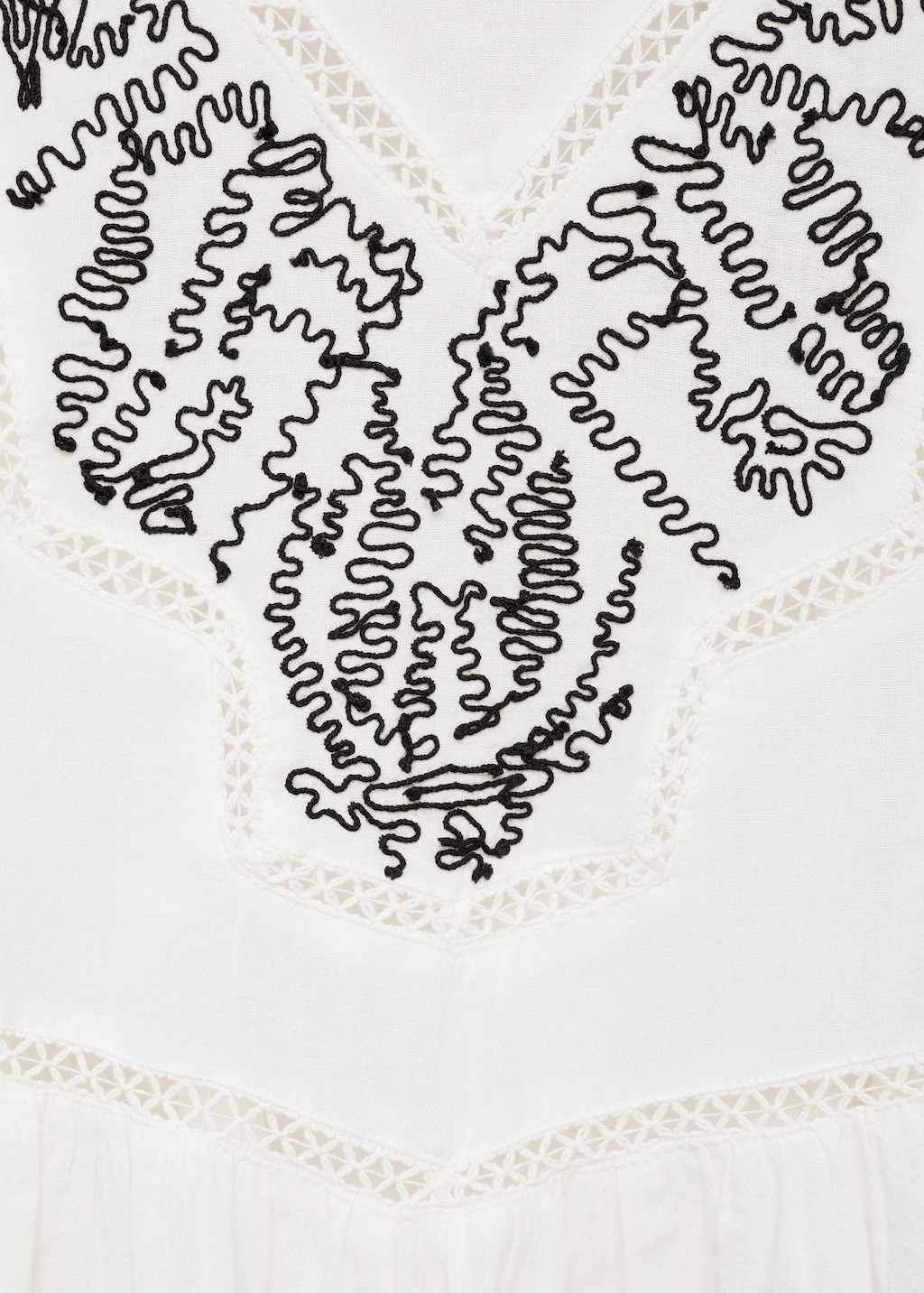 Cotton embroidered blouse