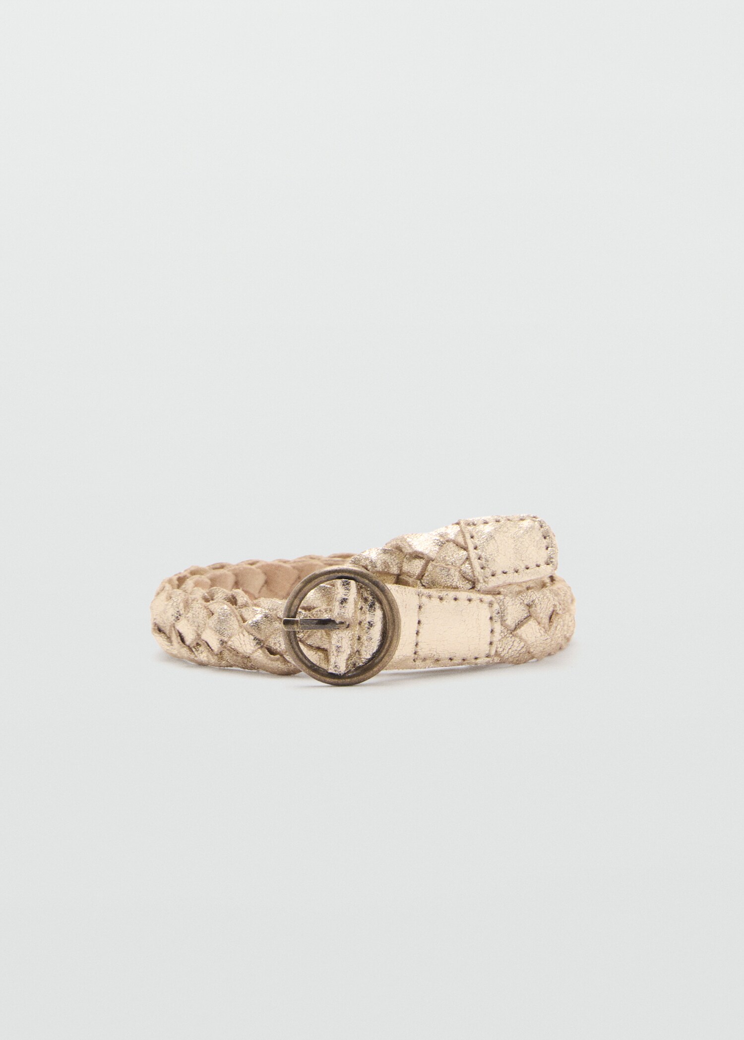 Metallic leather belt - Article without model