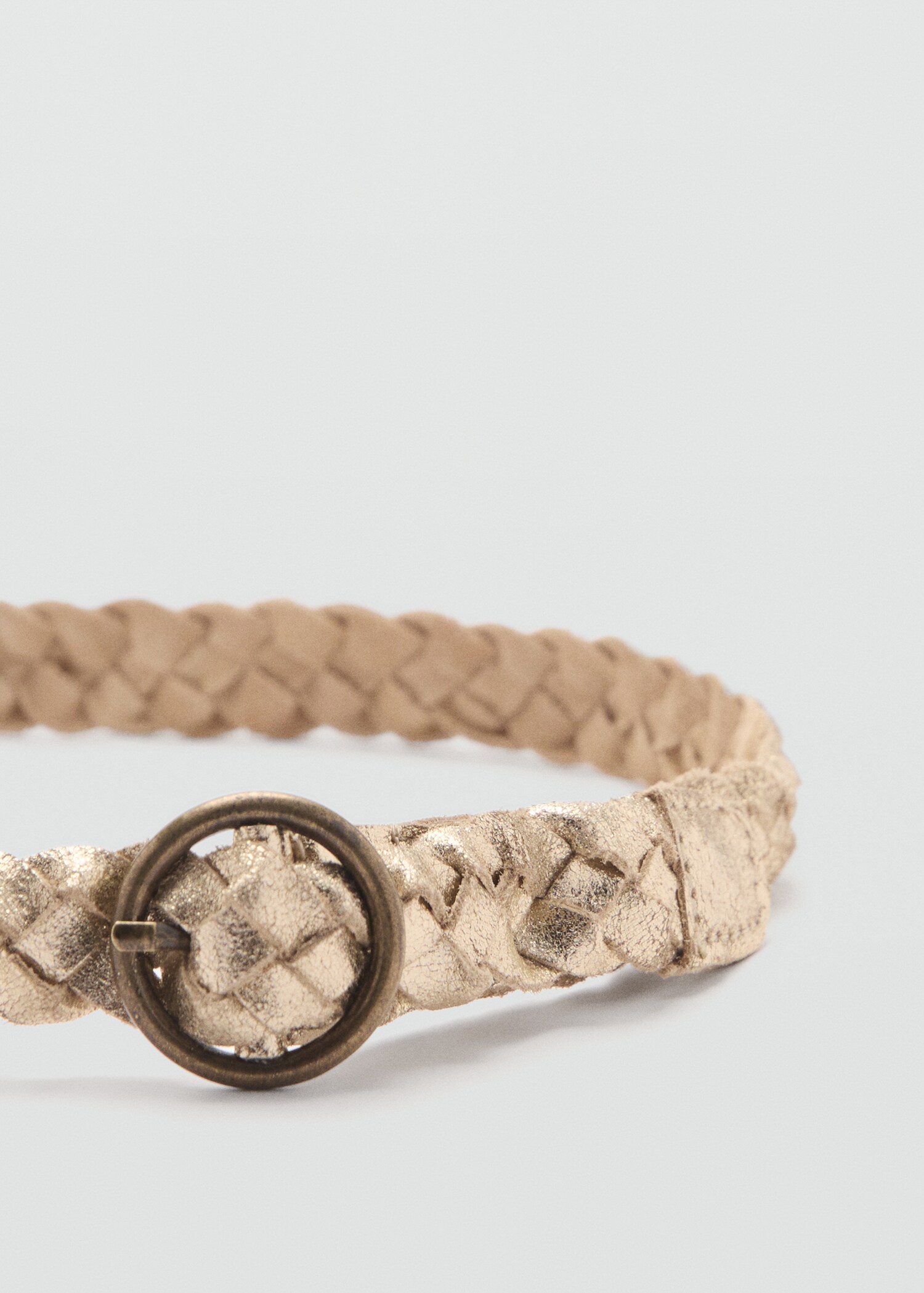 Metallic leather belt - Details of the article 1