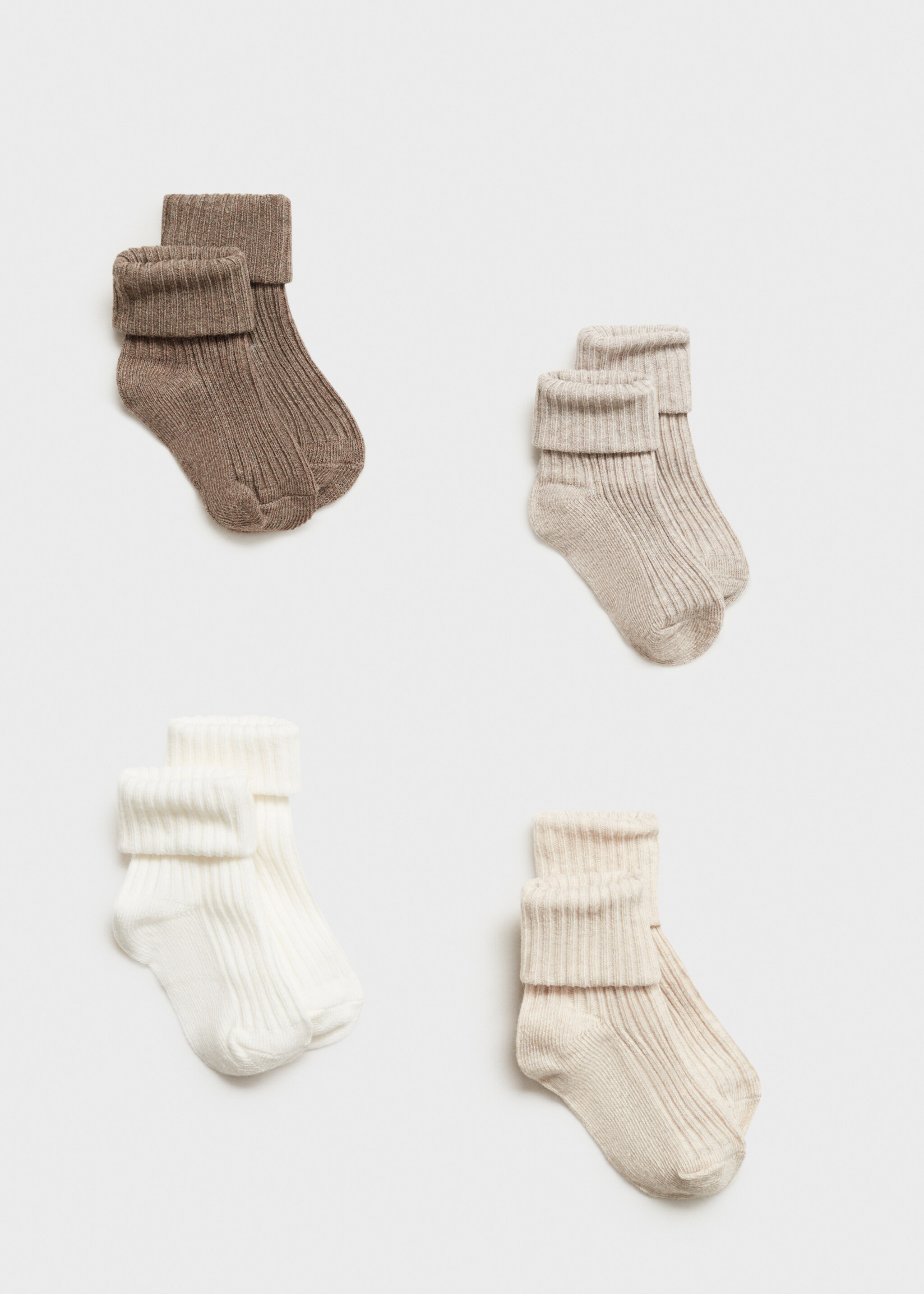 Pack 4 calcetines canalé - Artículo sin modelo