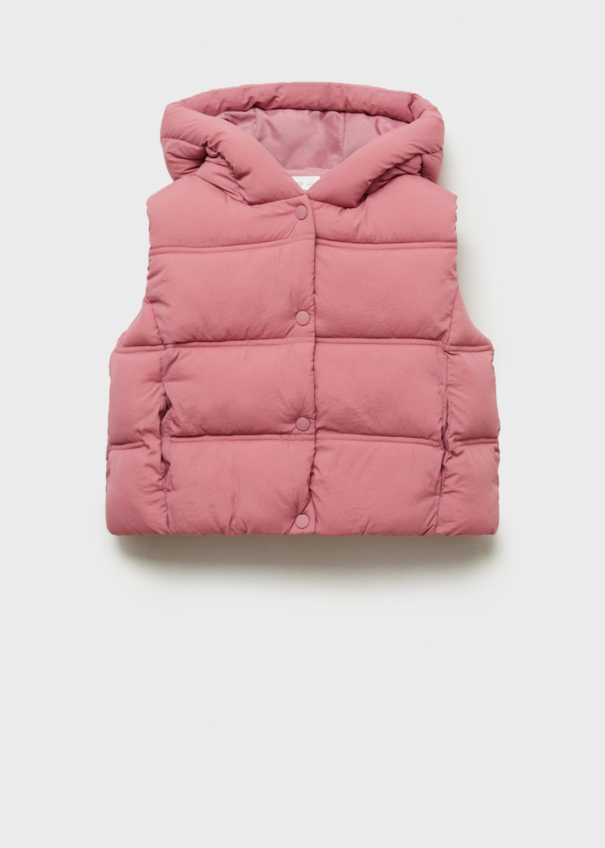 Quilted gilet with hood - Article without model